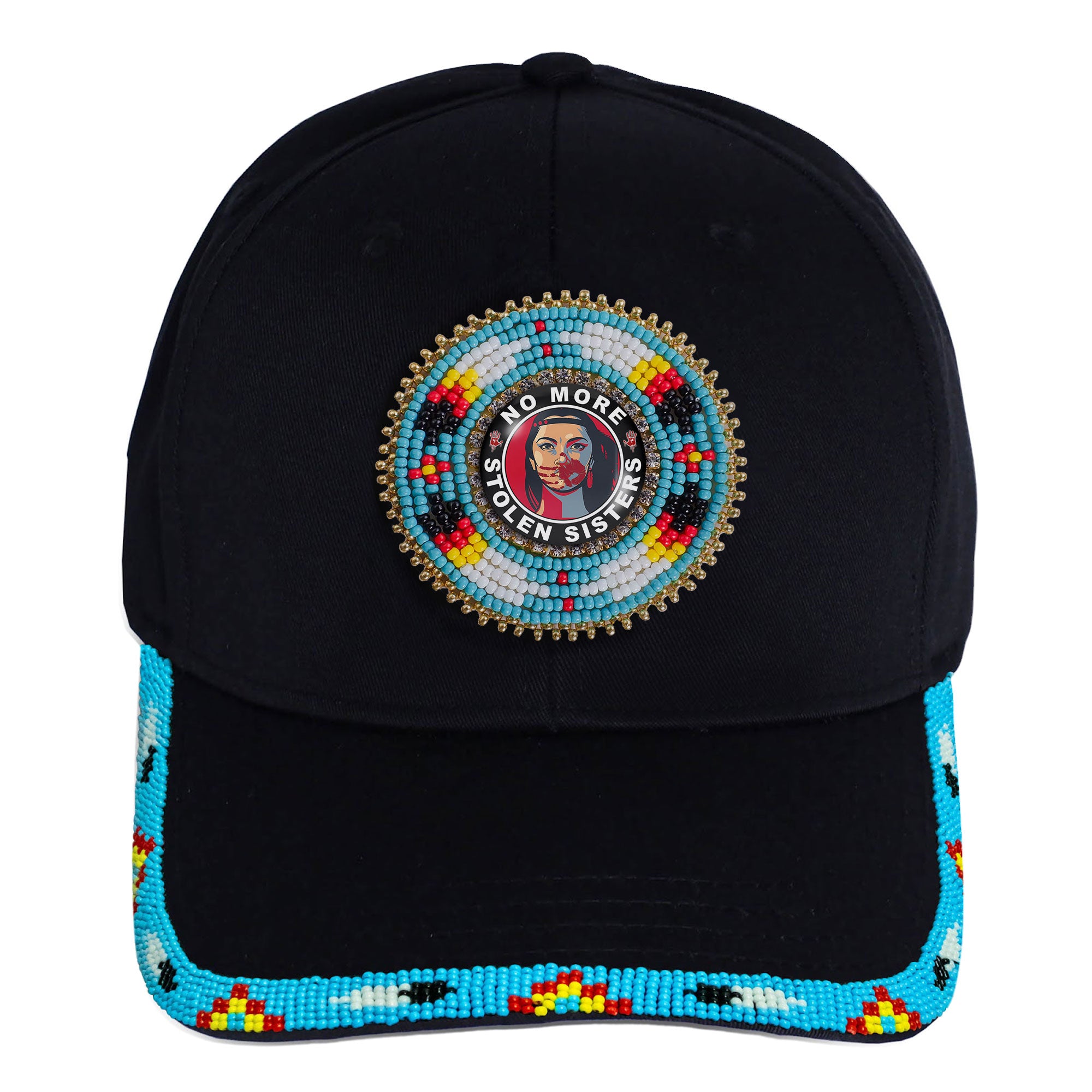 SALE 50% OFF - Mo More Stolen Sister  Baseball Cap With Patch And brim Cotton Unisex Native American Style