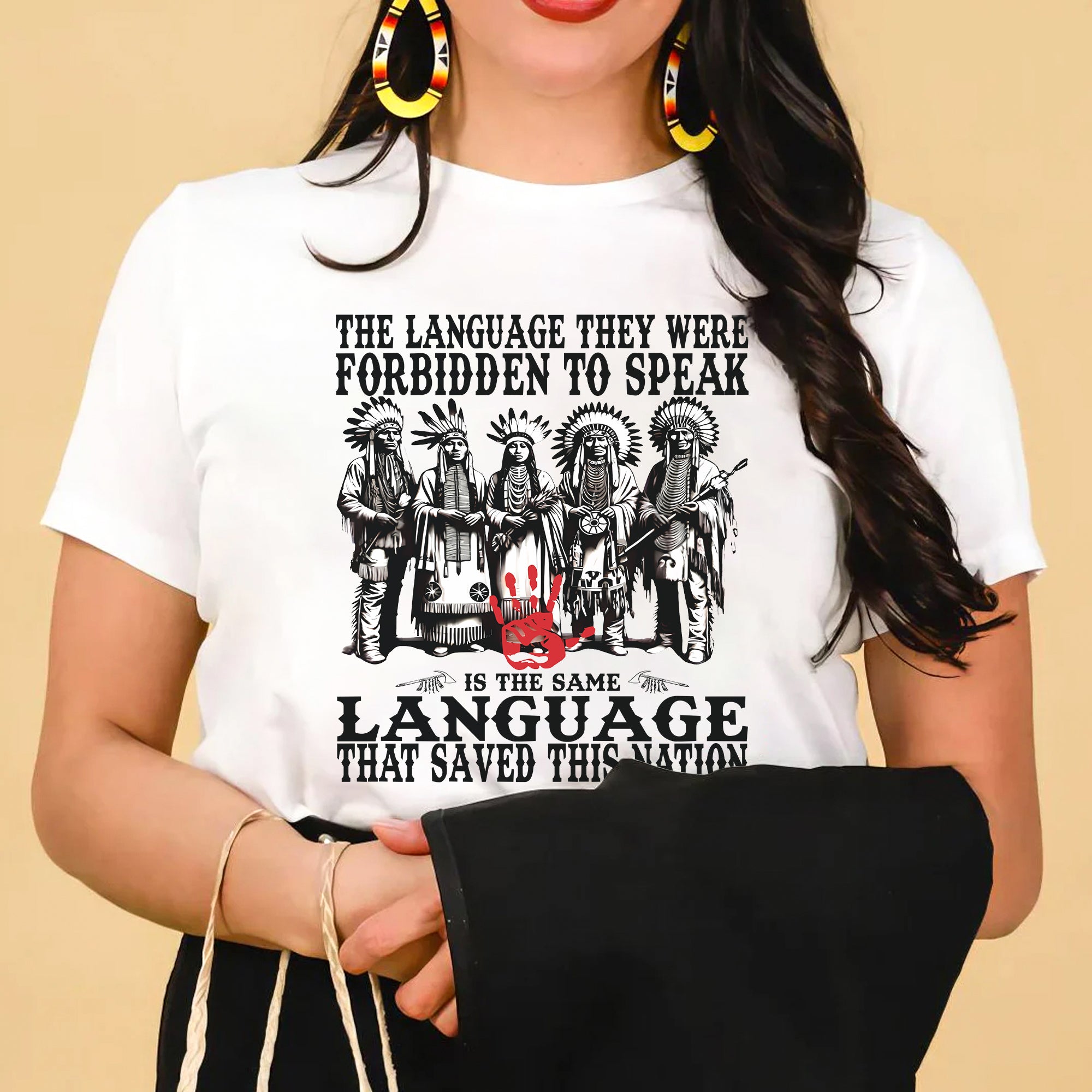 The Language They Were Forbidden To Speak – Unisex T-Shirt/T-Shirt V-Neck/Hoodie/Sweatshirt