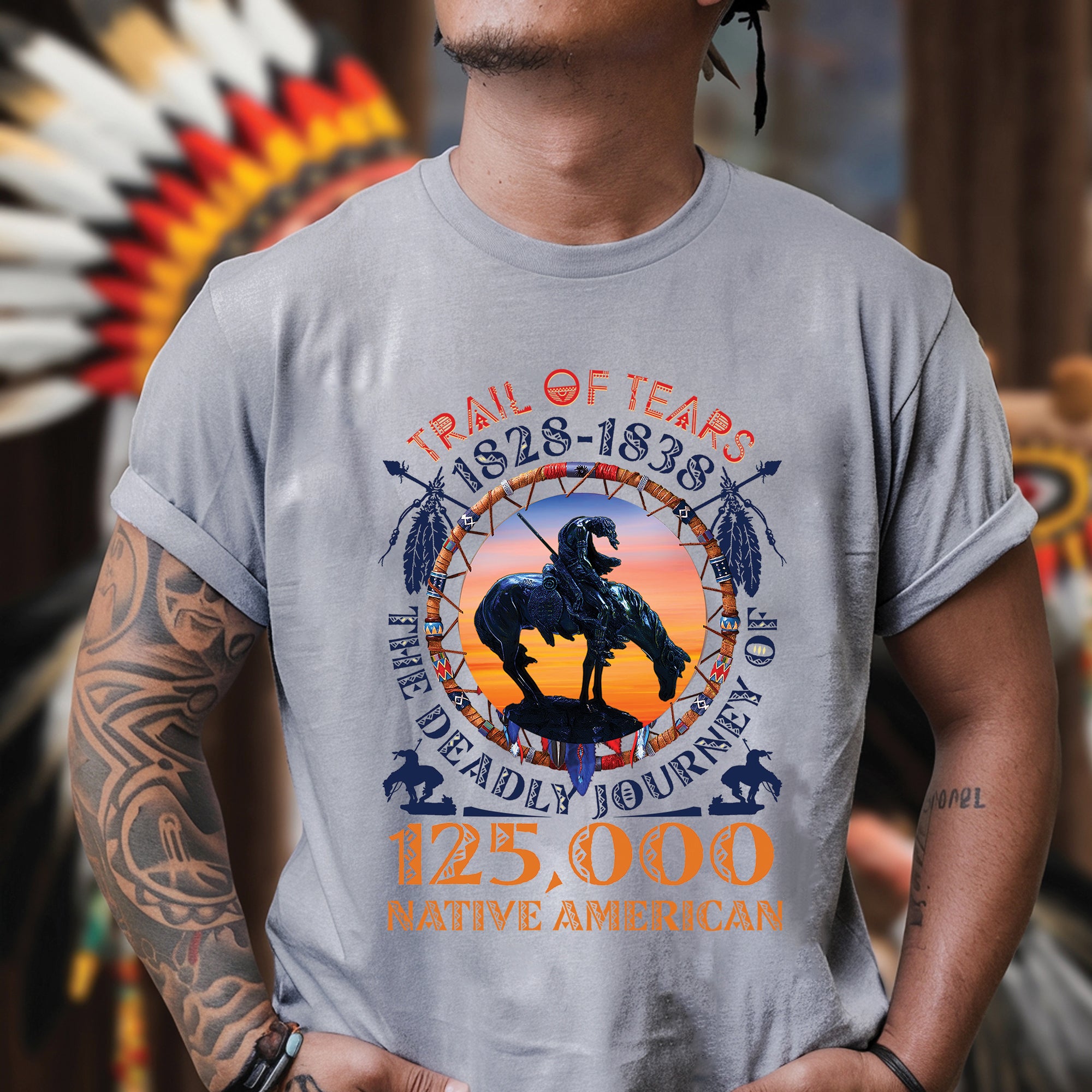 Trail Of Tears - THE DEADLY JOURNEY OF 125000 Native American Unisex T-Shirt/Hoodie/Sweatshirt