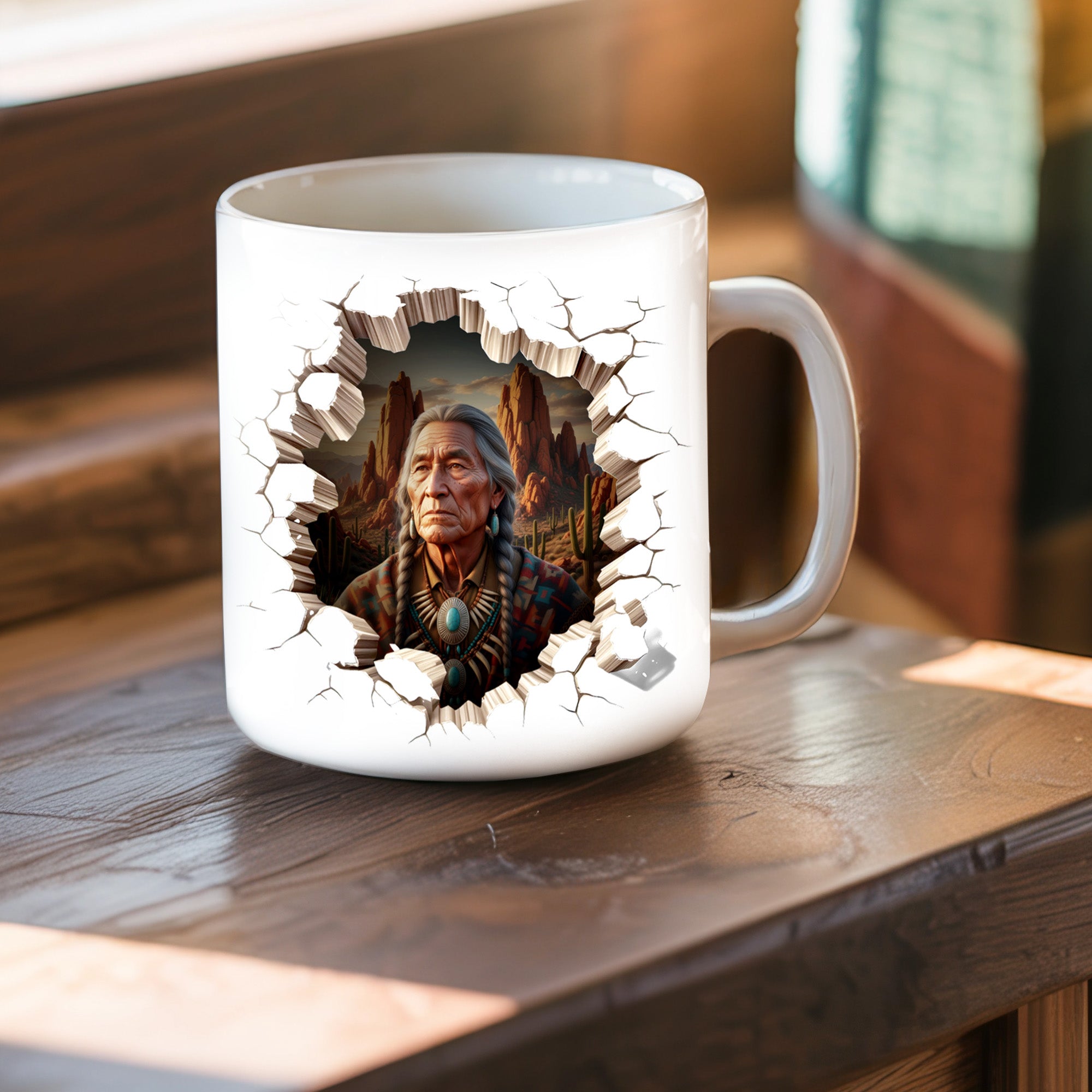 Guardian of the Sacred Desert Native American Heritage Mug