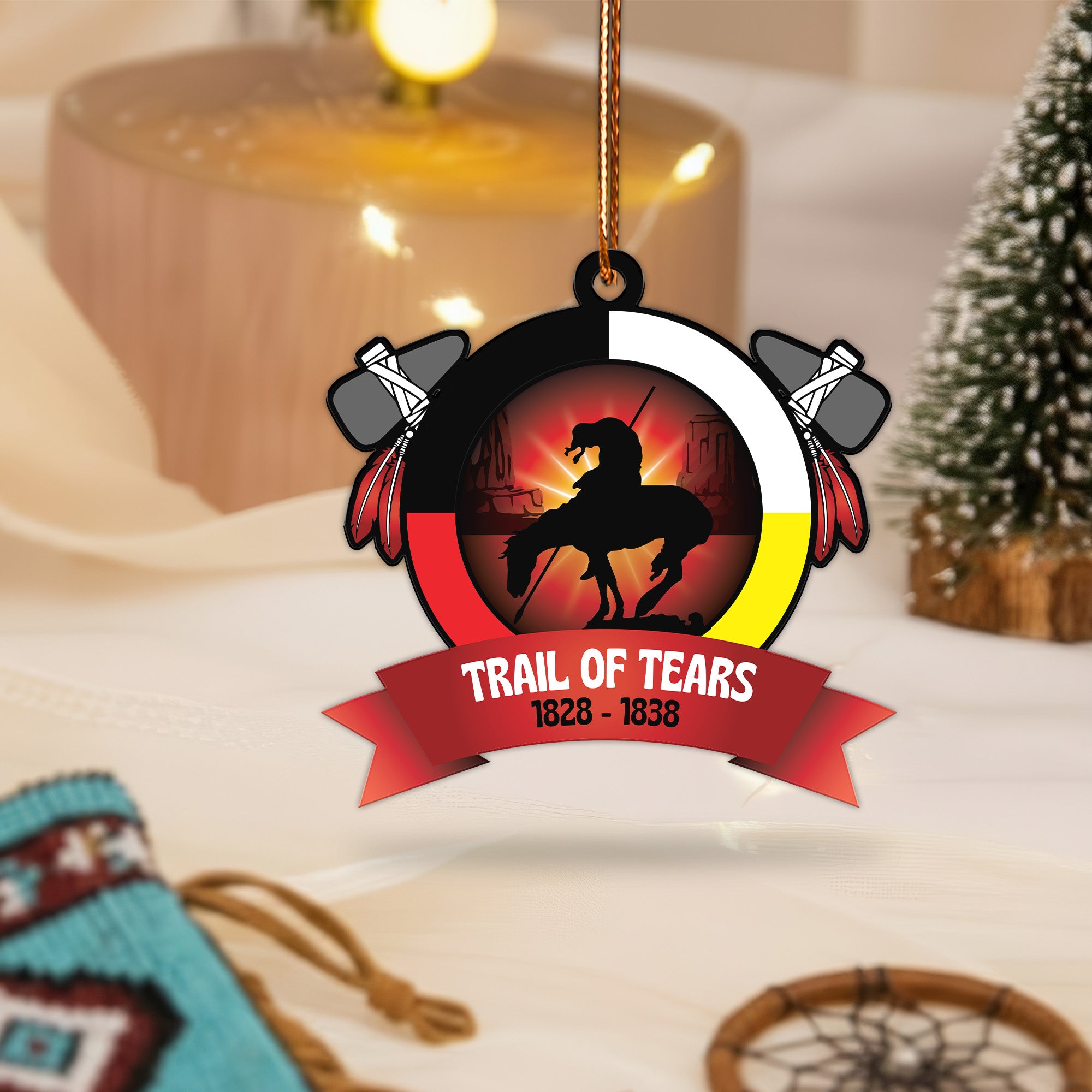 Trail of Tears Memorial Ornament 1828–1838 Unique Christmas Gift Decor Flat Acrylic