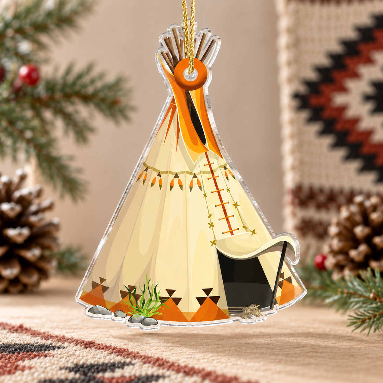 Tipi Native American - Unique Gift Decor Flat Acrylic