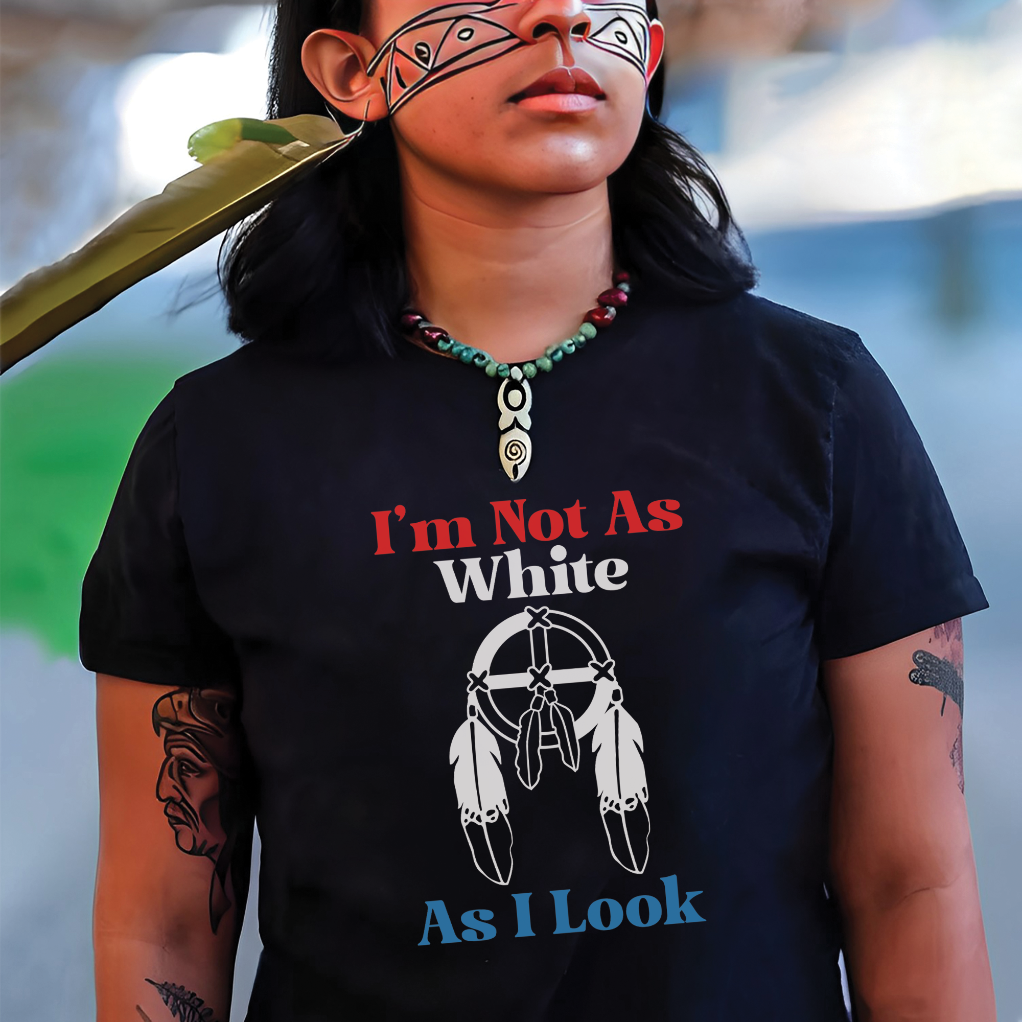 I'm Not As White As I Look Unisex T-Shirt/T-Shirt V-Neck/Hoodie/Sweatshirt