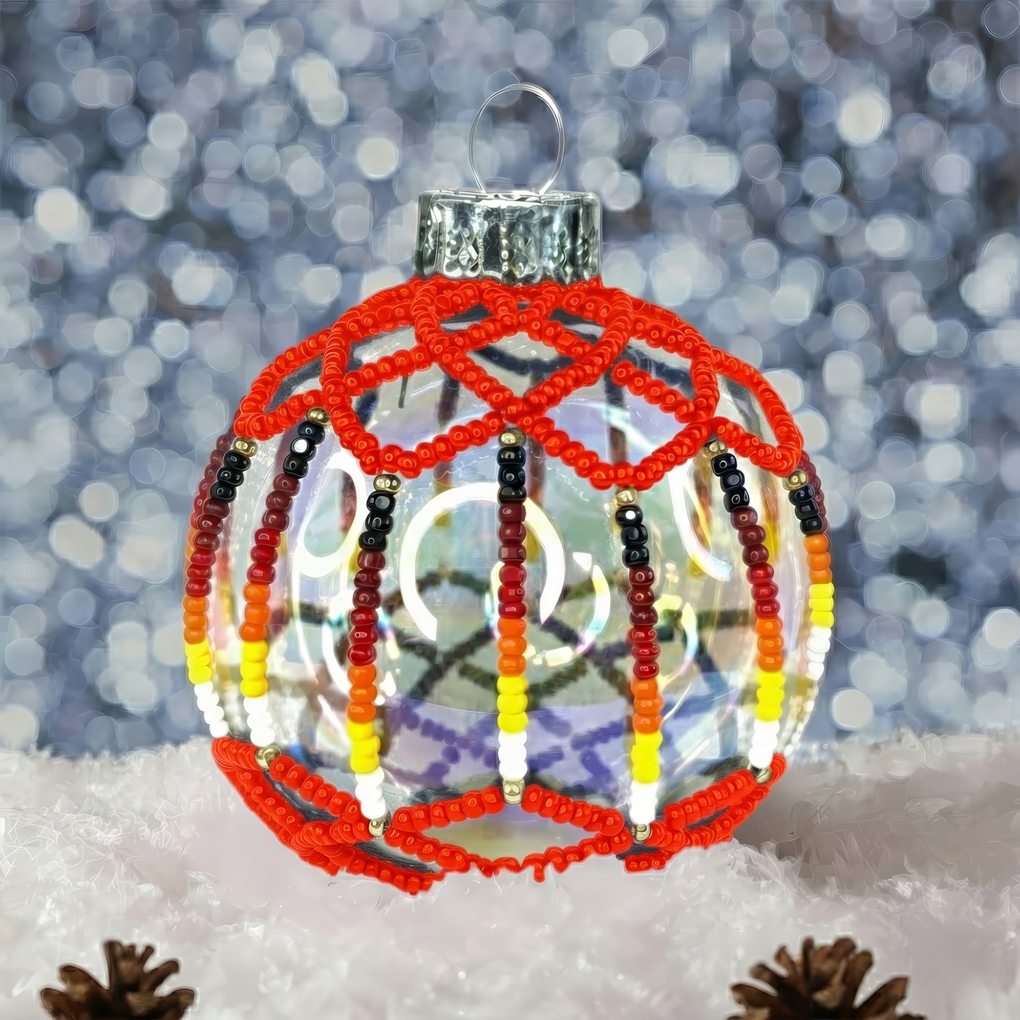 Monarch Beaded Ornament Holiday Decor Gifts