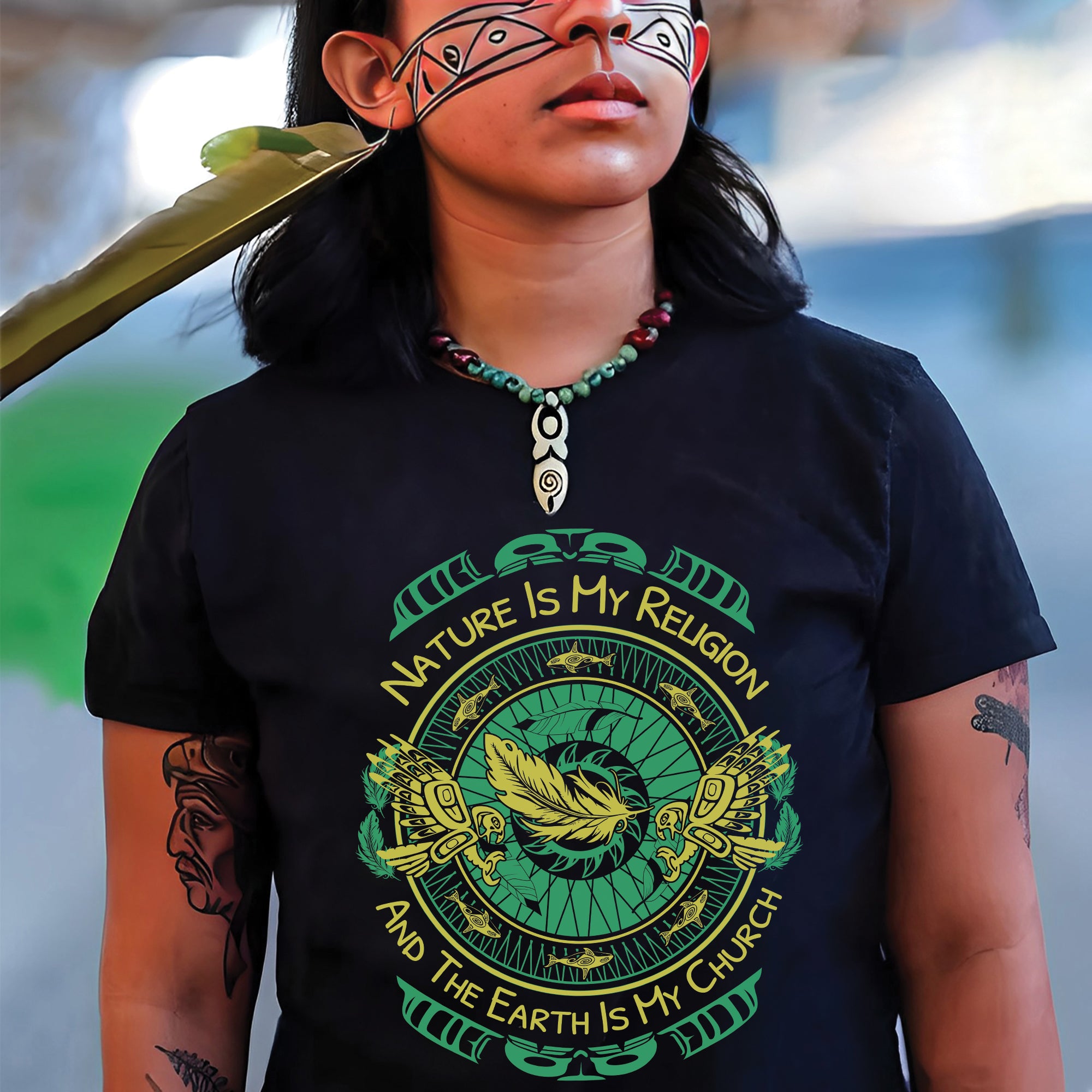 Nature Is My Religion And The Earth Is My Church Unisex T-Shirt/T-Shirt V-Neck/Hoodie/Sweatshirt - N65