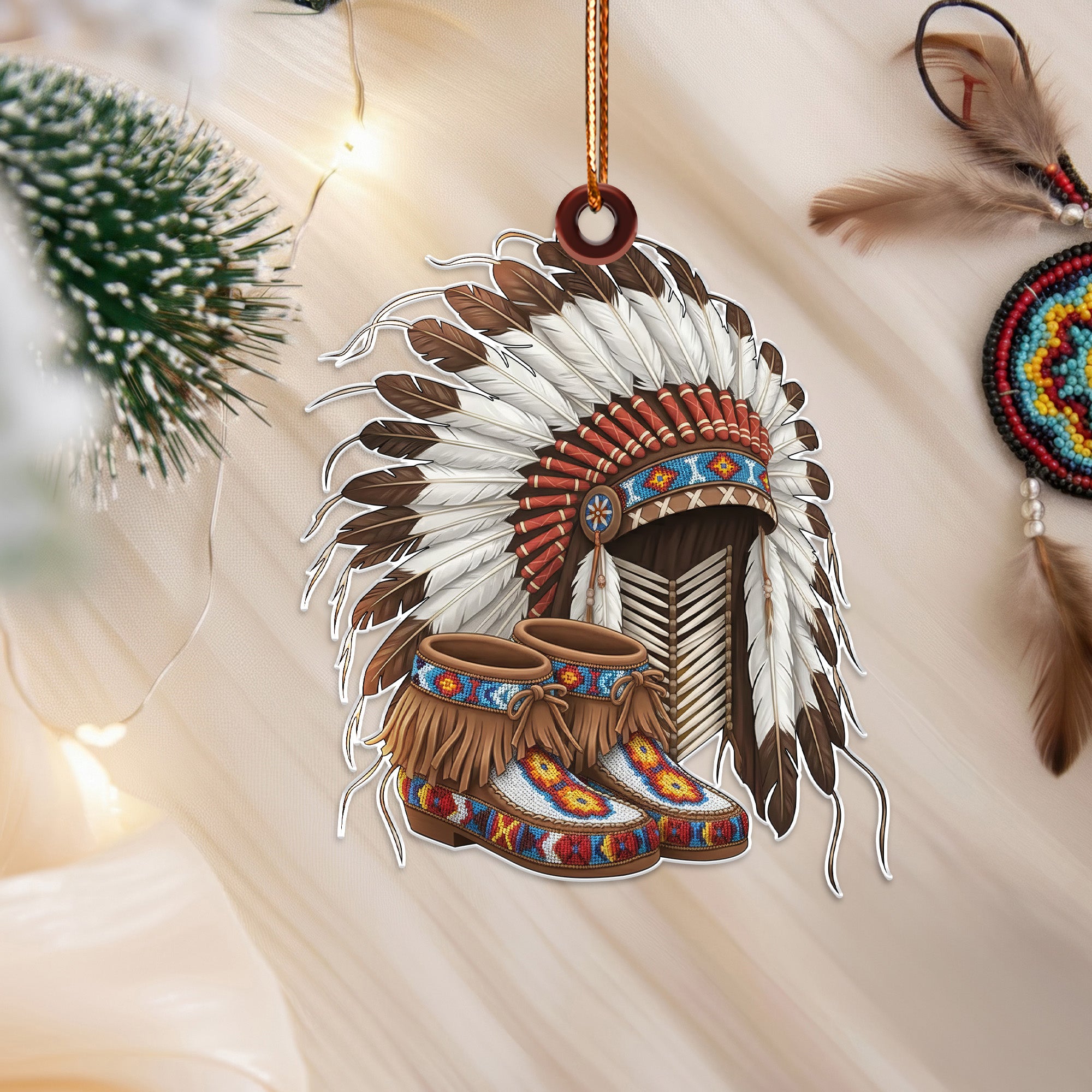 Spirit of the Chief Ornament Unique Christmas Gift Decor Flat Acrylic