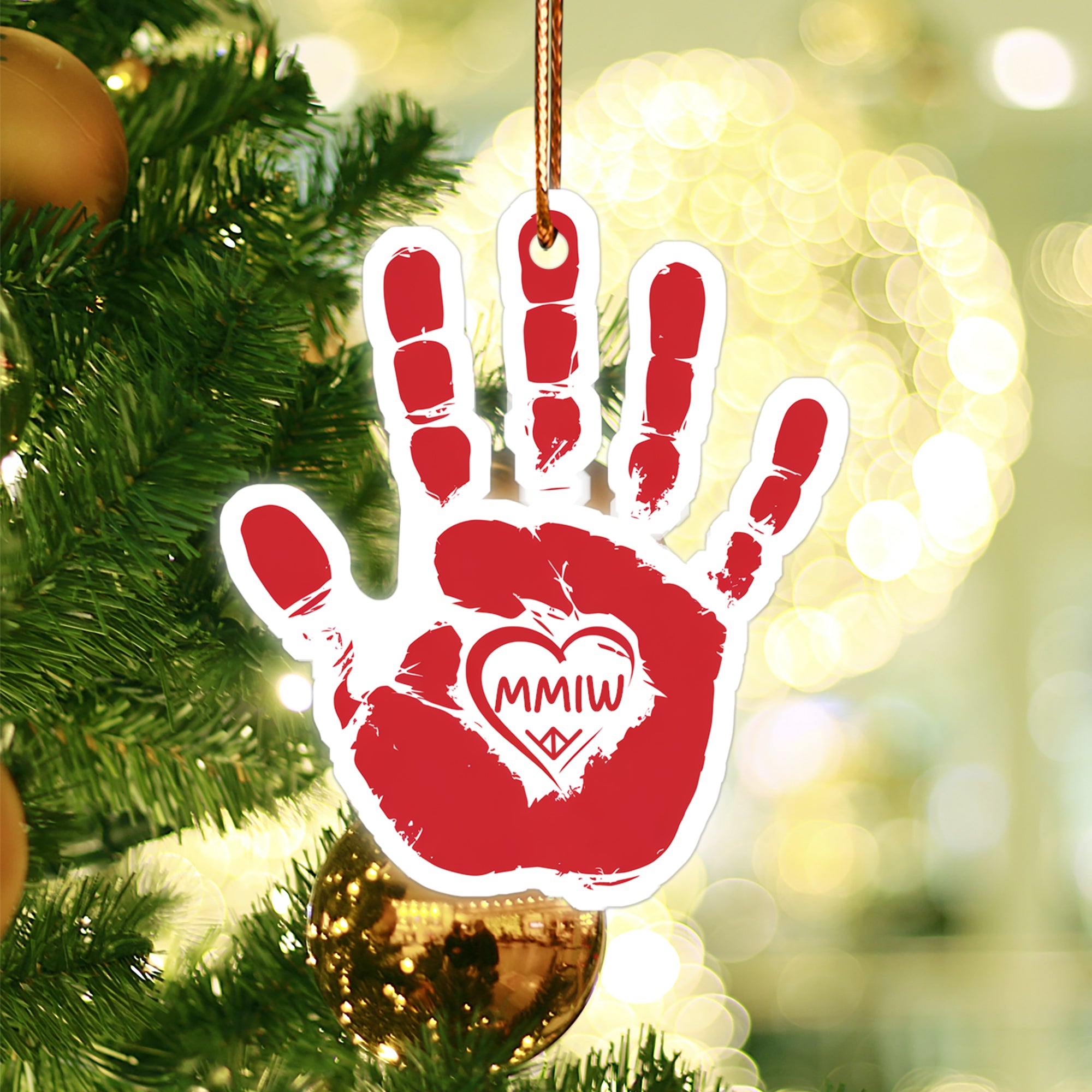 MMIW Red Hand Native American - Unique Christmas Gift Decor Flat Acrylic