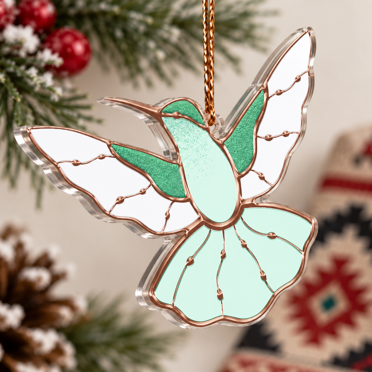 Sacred Spirit Hummingbird Ornament Unique Gift Decor Flat Acrylic