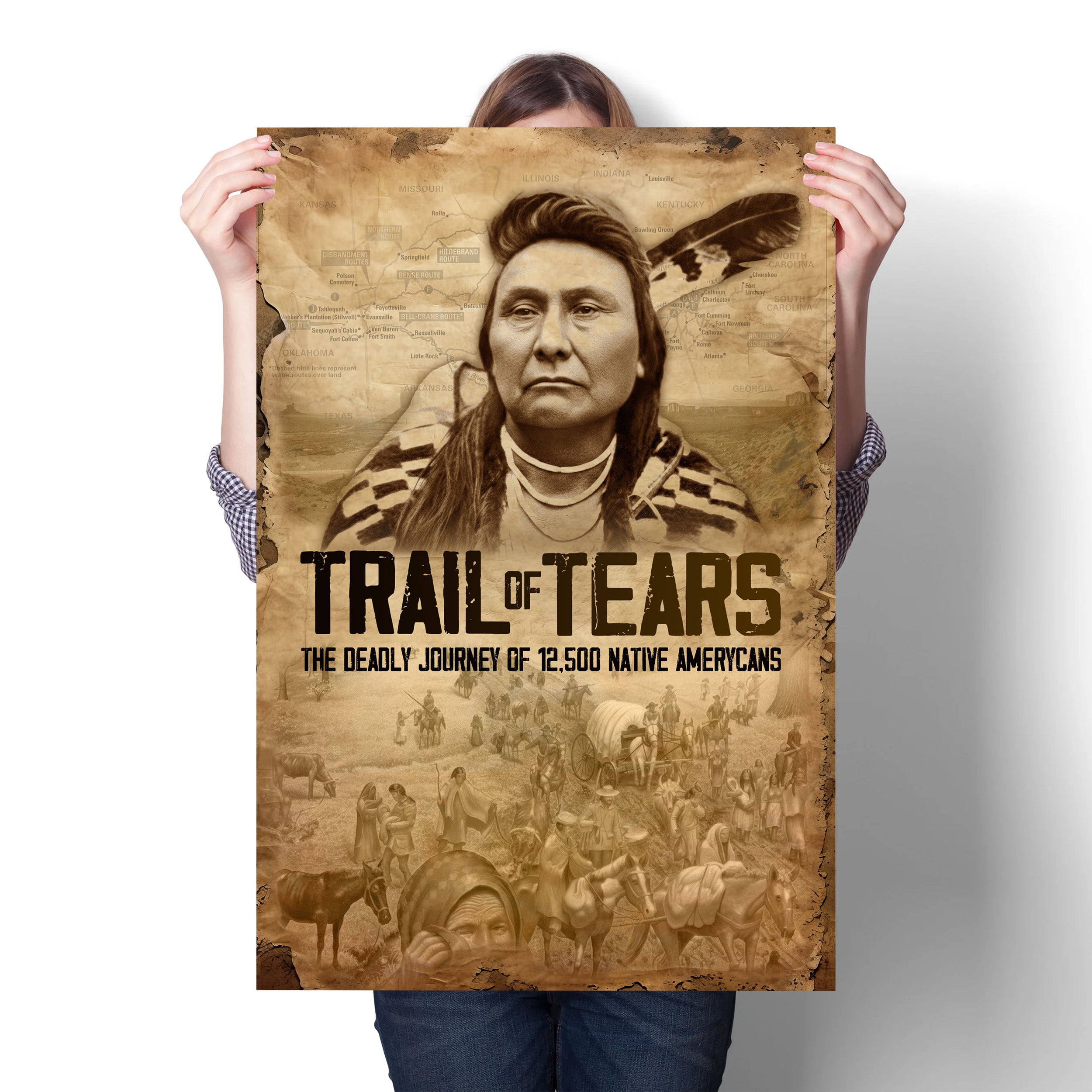 Native Spirit - Trail Of Tears Artwork Poster