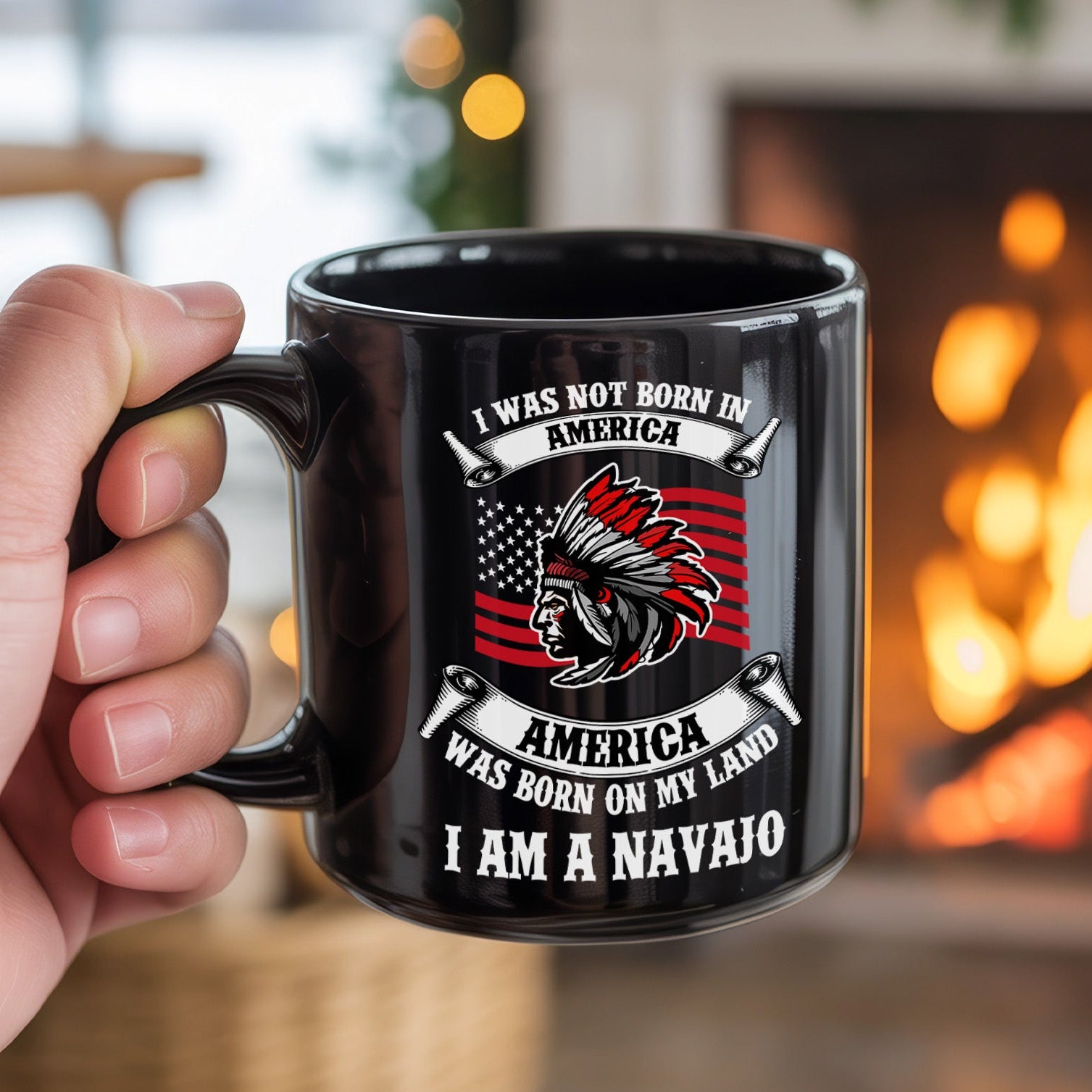 I Am a Navajo Mug Native American Pride Mug (Custom Tribe)