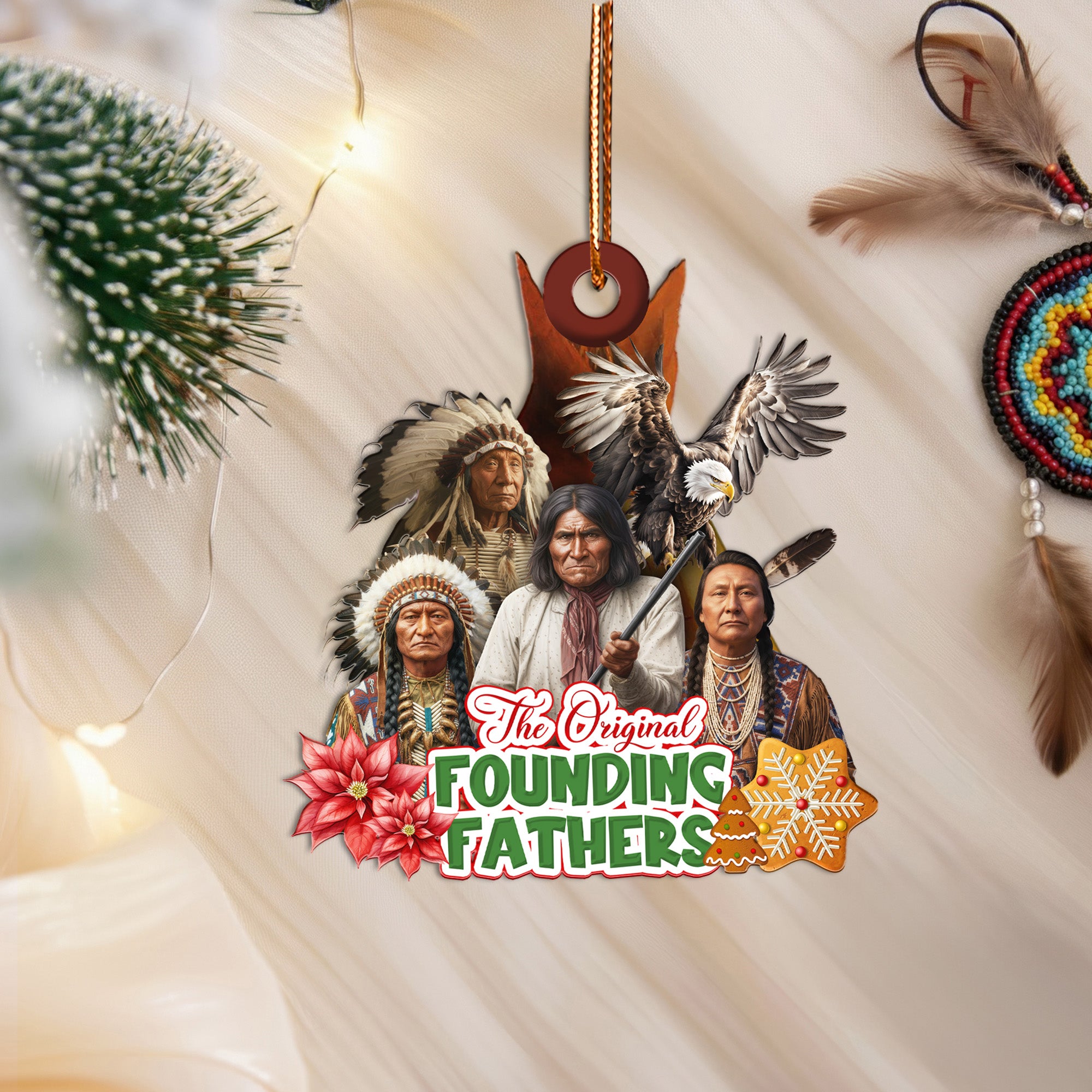 The Original Founding Fathers Ornament - Unique Christmas Gift Decor Flat Acrylic