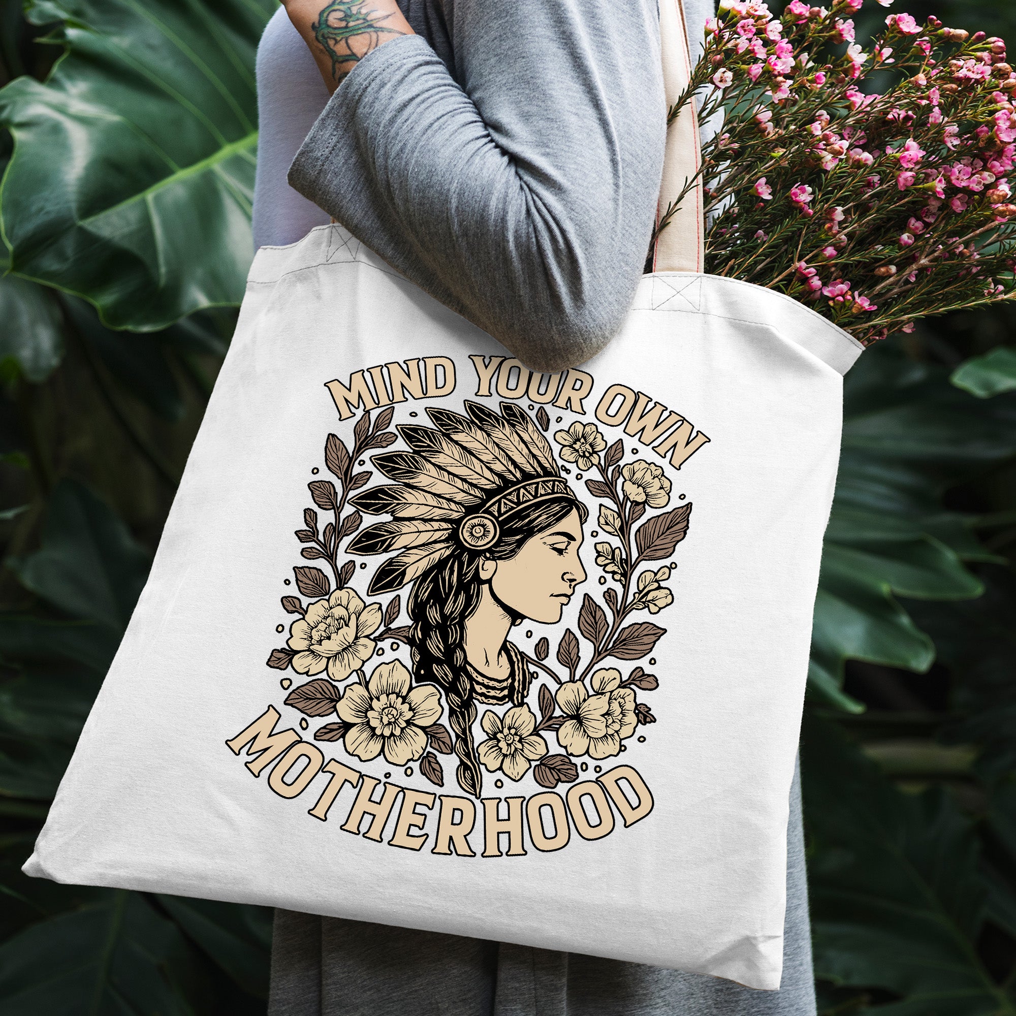 Mind Your Own Motherhood - Tote Bag Style 4