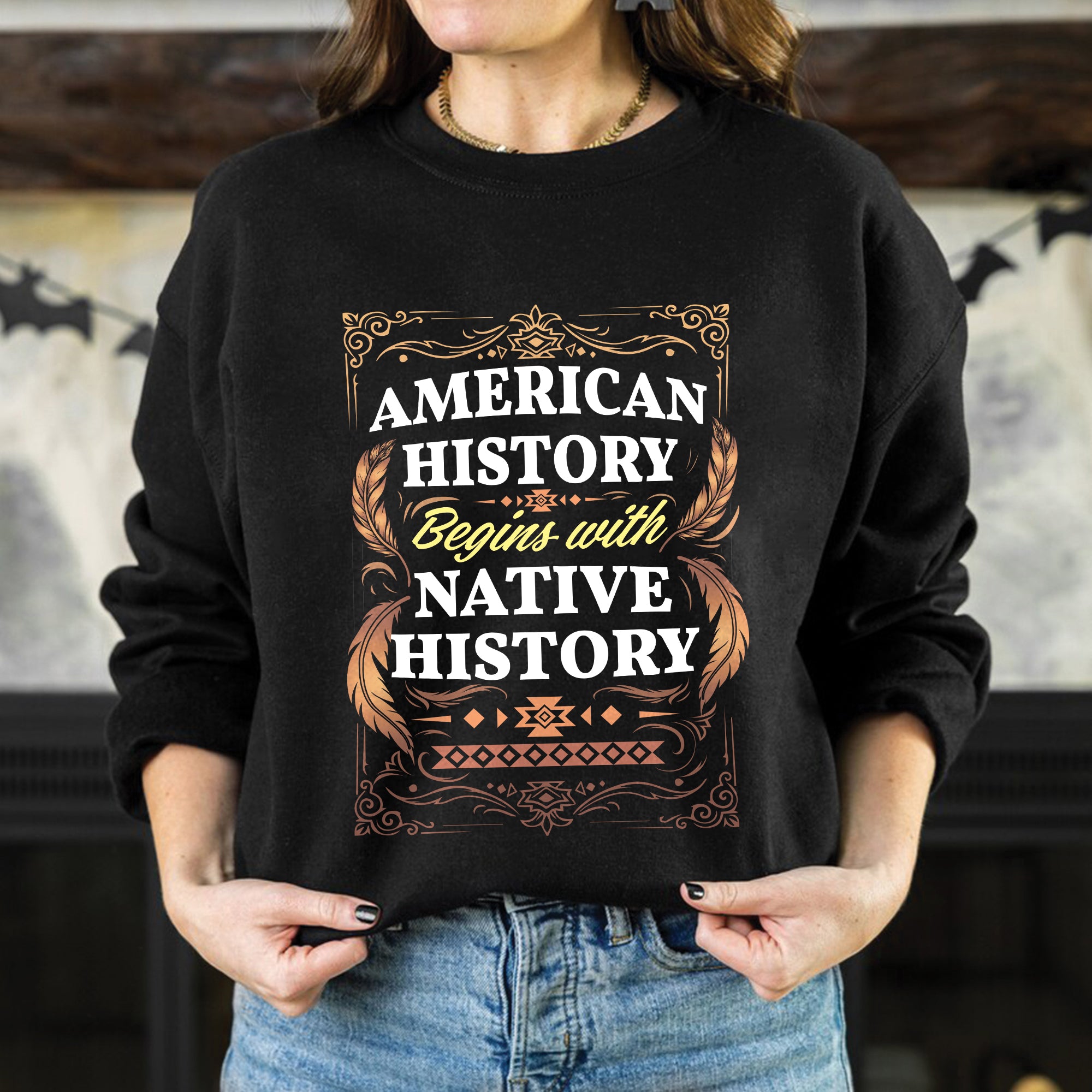 American History Begins with Native History Unisex T-Shirt/T-Shirt V-Neck/Hoodie/Sweatshirt