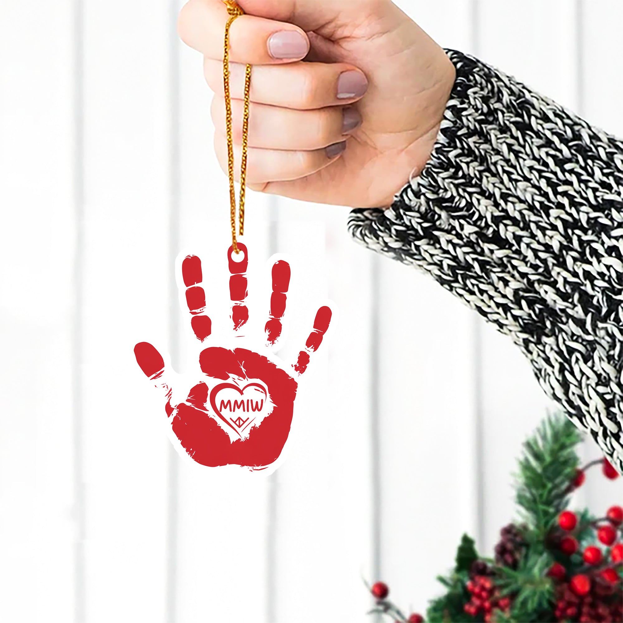 MMIW Red Hand Native American - Unique Christmas Gift Decor Flat Acrylic