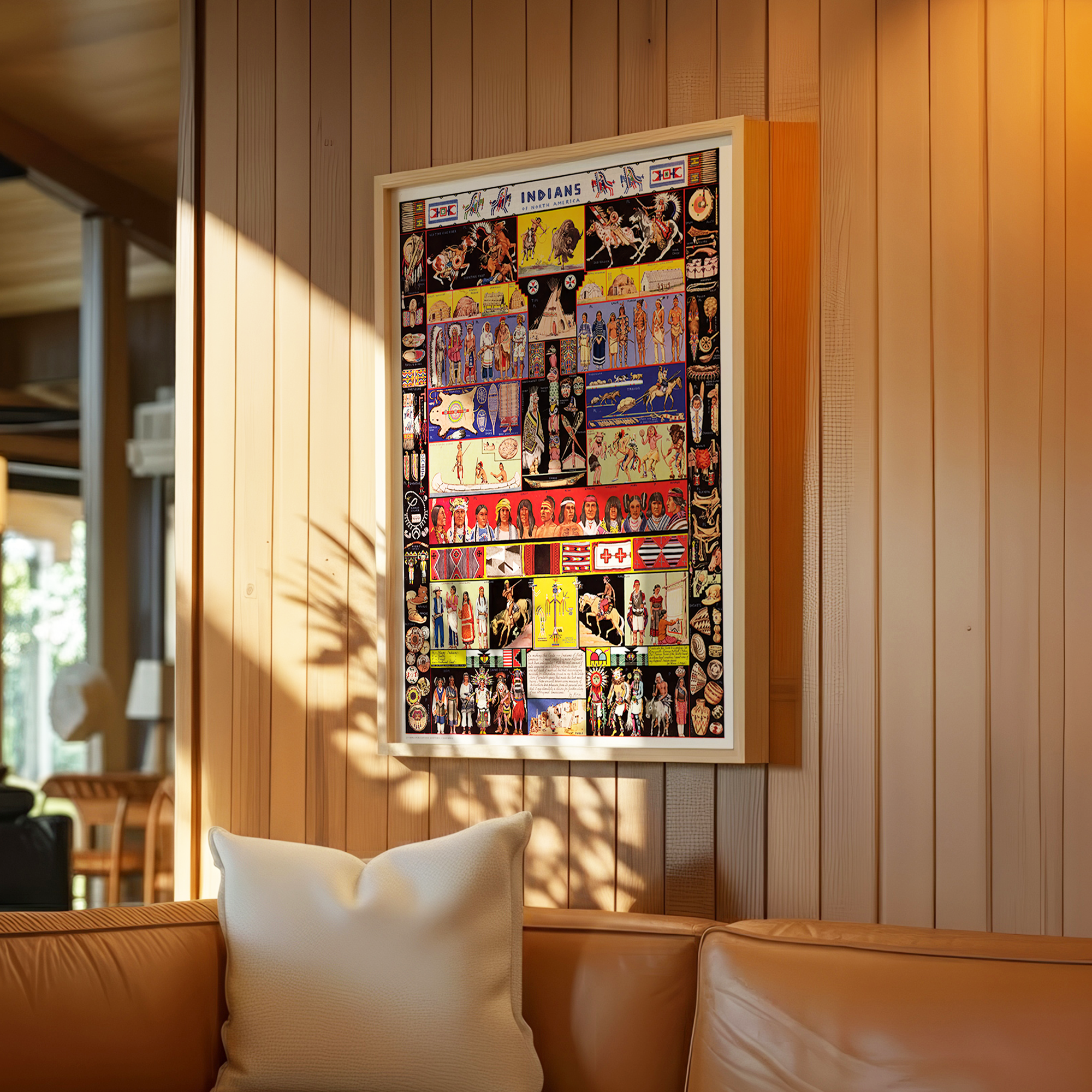 Indians of North America 1936 by Jo Mora Poster/Canvas