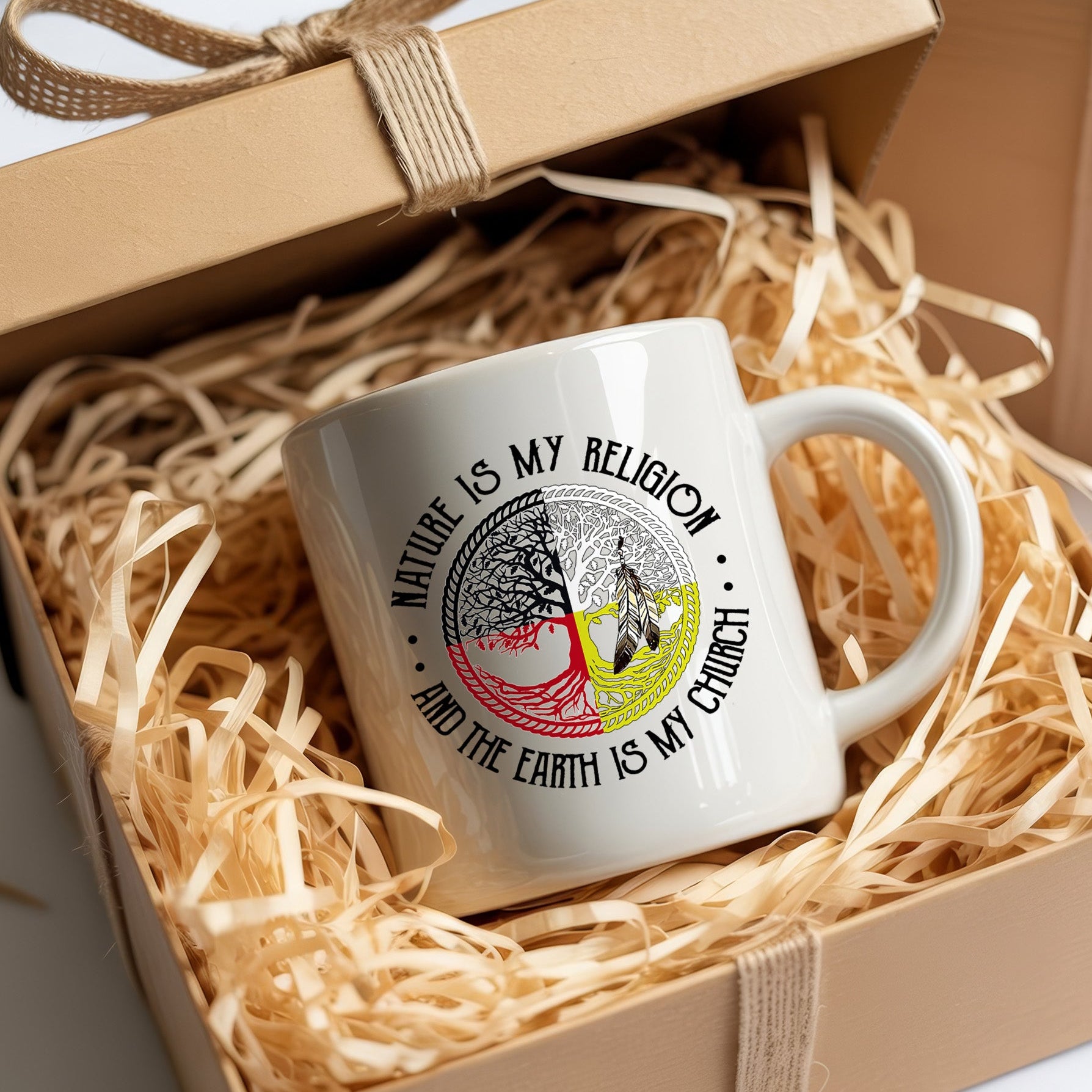 Nature Is My Religion Native American Heritage Coffee Mug