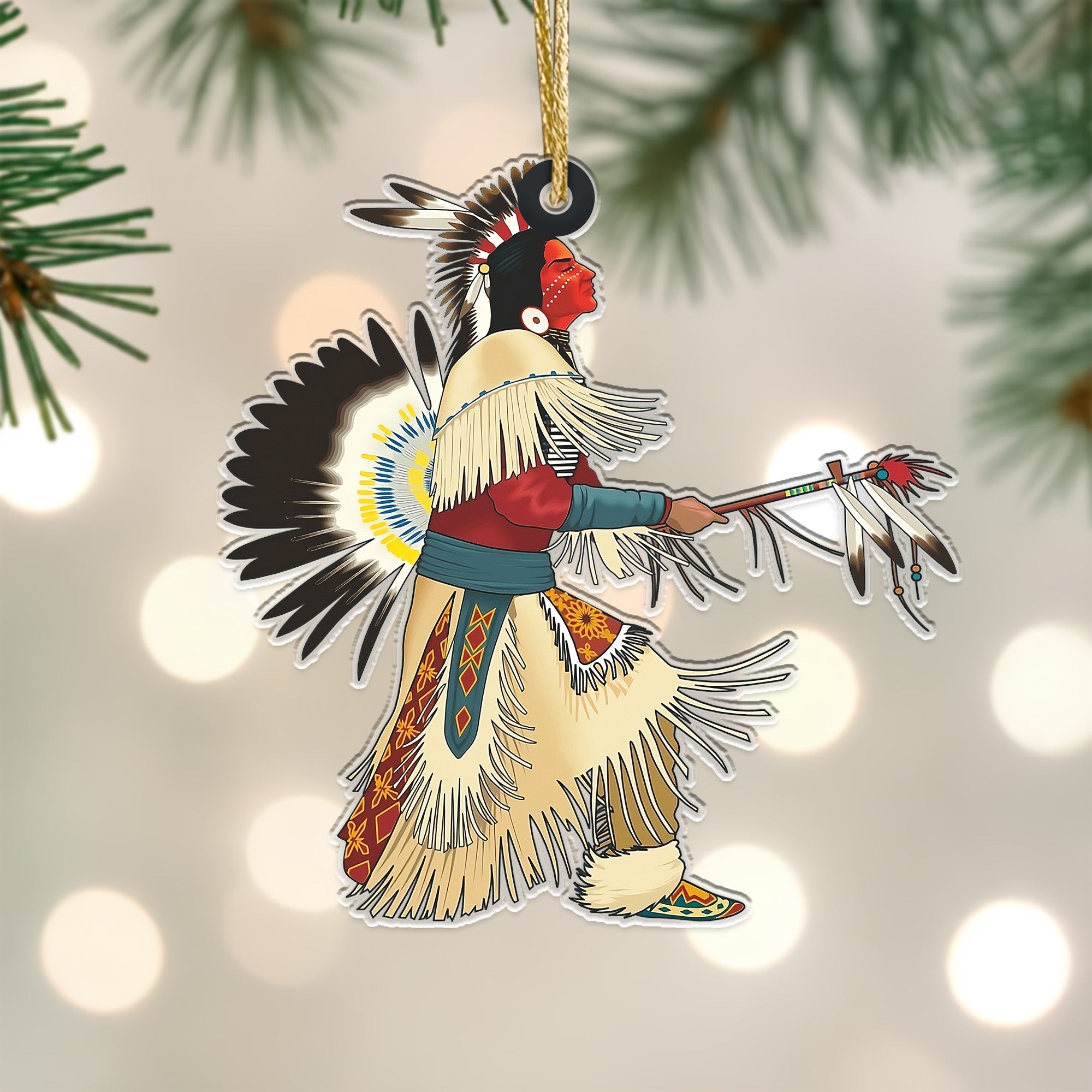 Native Chief American - Unique Gift Decor Flat Acrylic