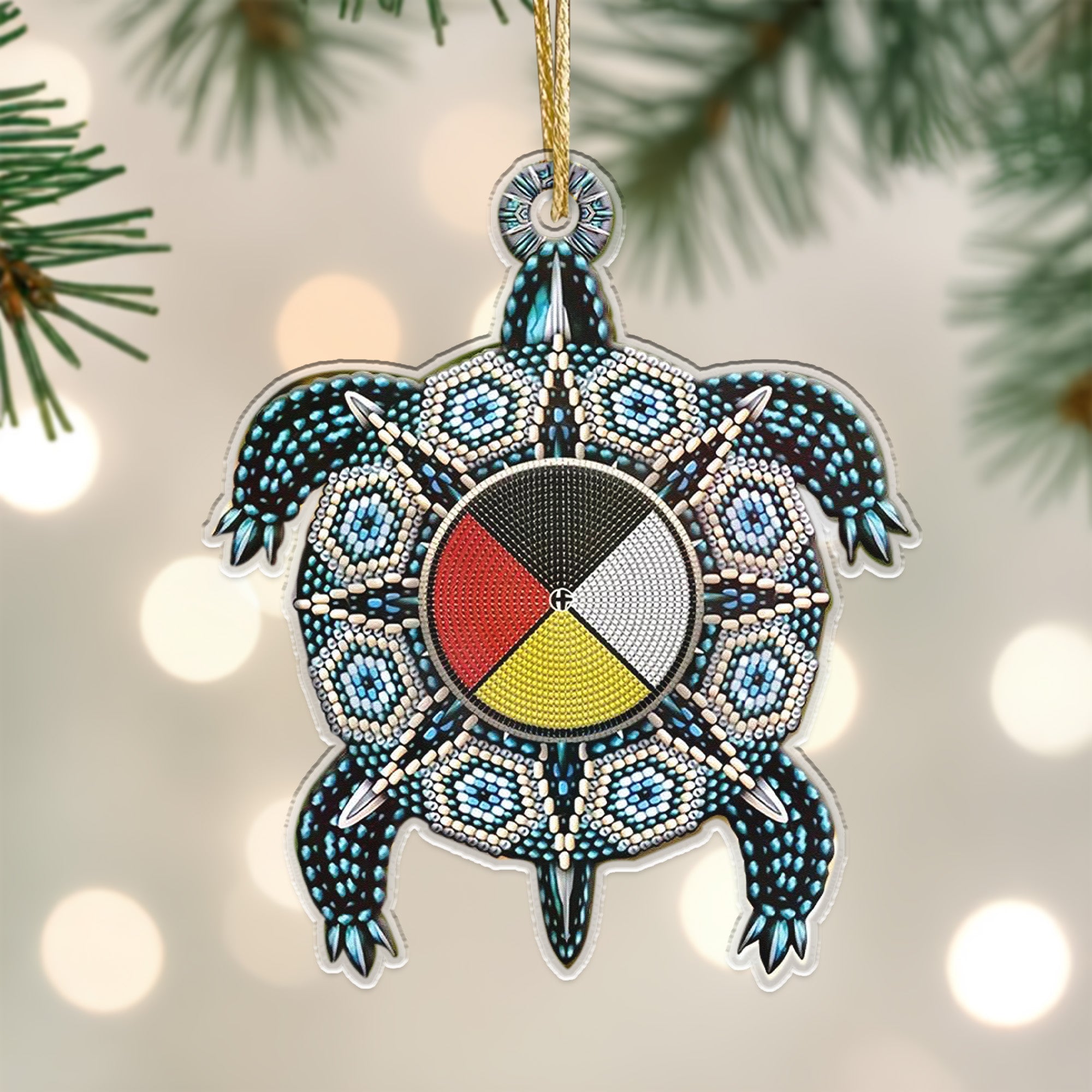 Turtle Four Direction Native Pride American - Unique Gift Decor Flat Acrylic