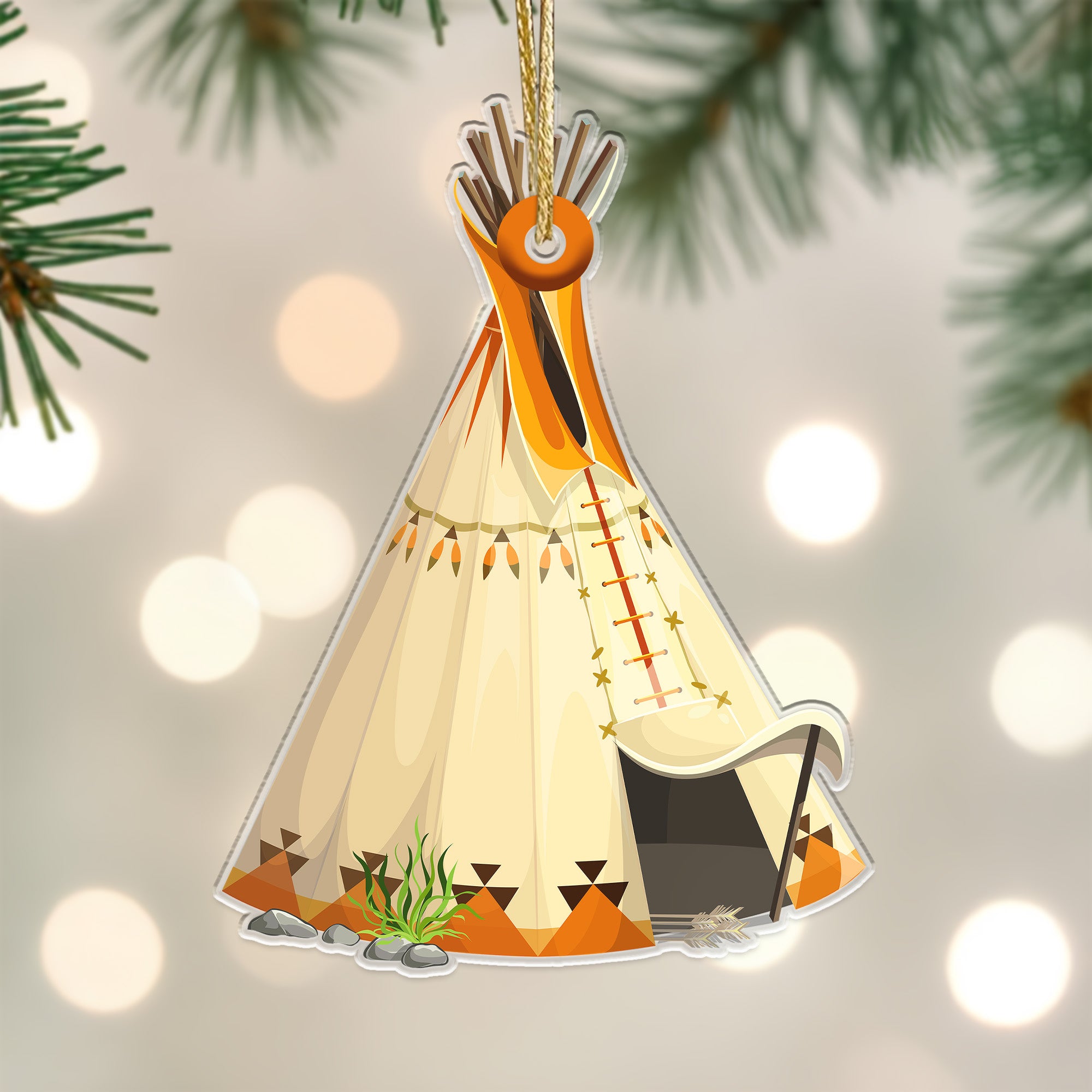 Tipi Native American - Unique Gift Decor Flat Acrylic