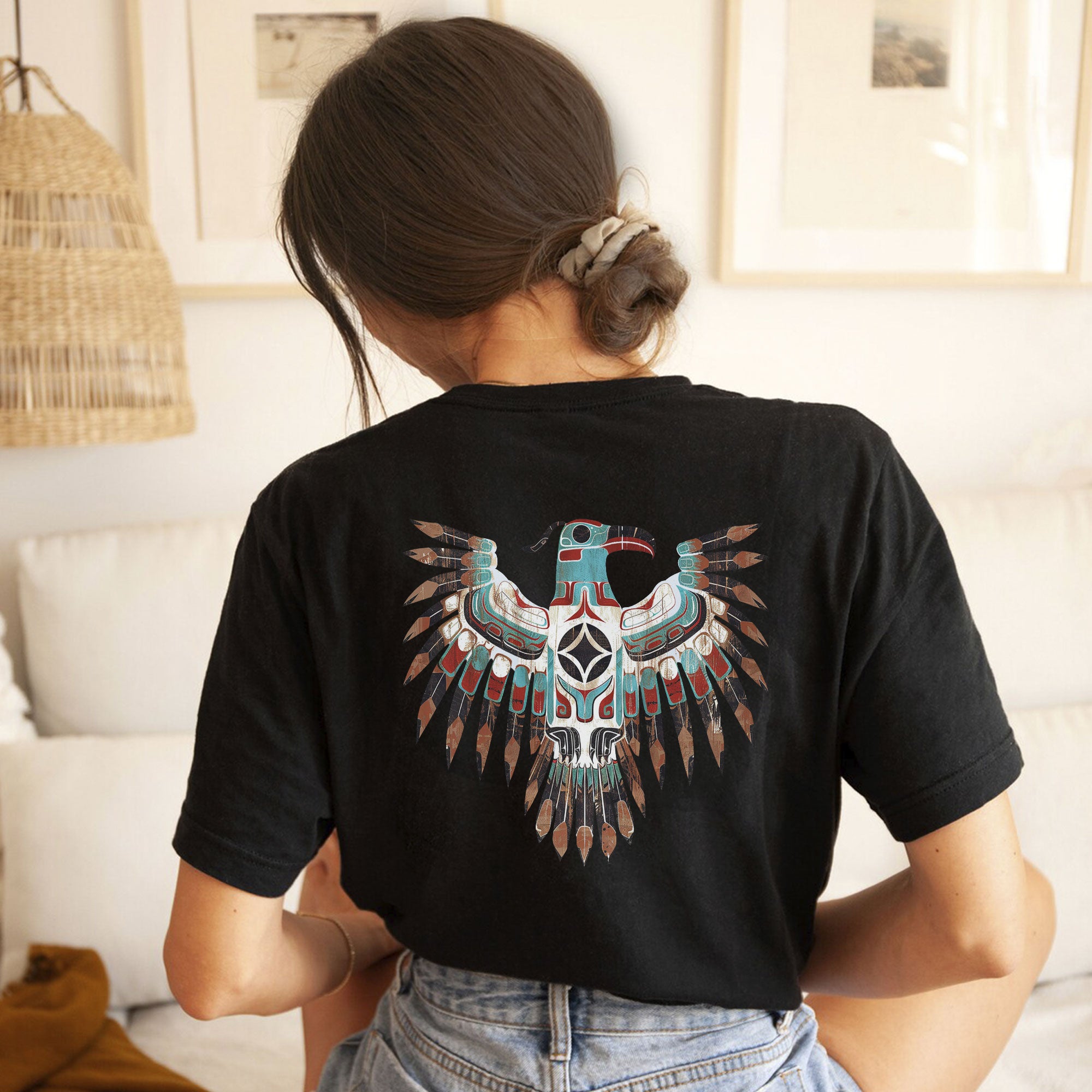 Thunderbird Eagle Tribal – Two Sides Print Native American Symbol Unisex T-Shirt/T-Shirt V-Neck/Hoodie/Sweatshirt