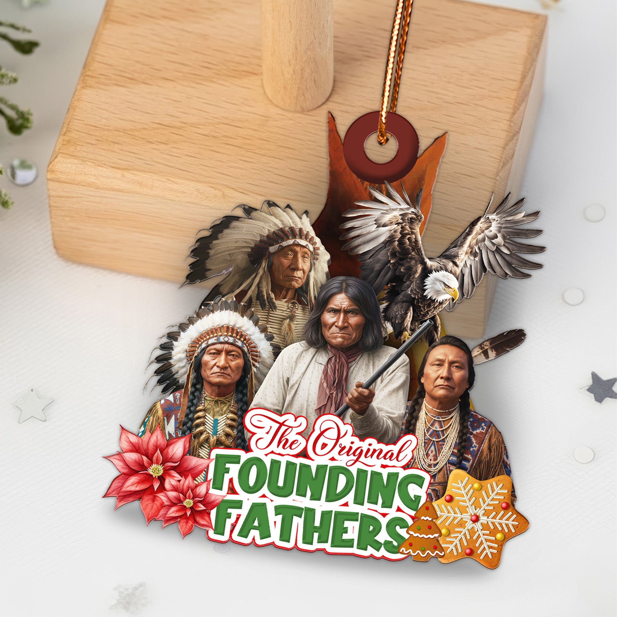 The Original Founding Fathers Ornament - Unique Christmas Gift Decor Flat Acrylic