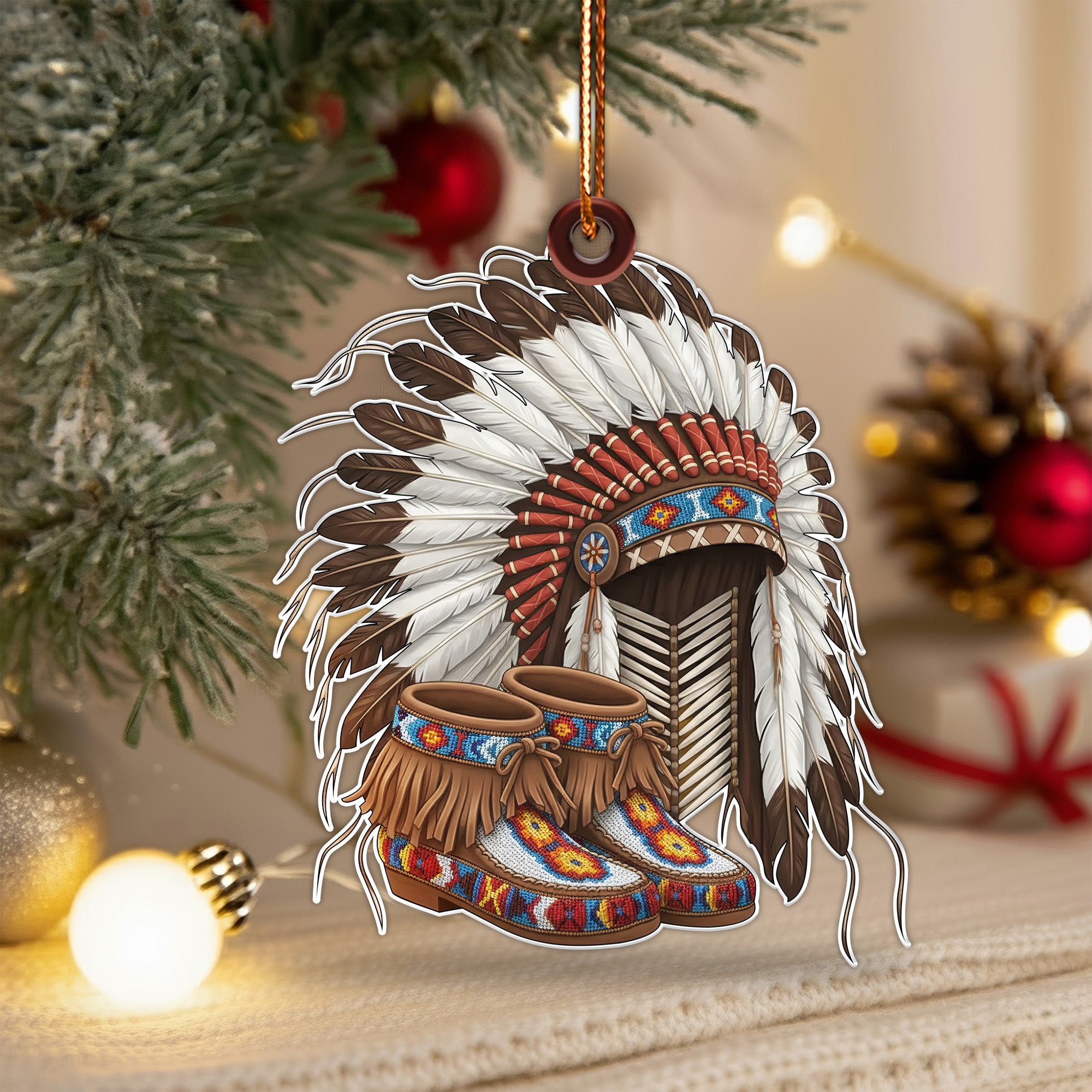 Spirit of the Chief Ornament Unique Christmas Gift Decor Flat Acrylic