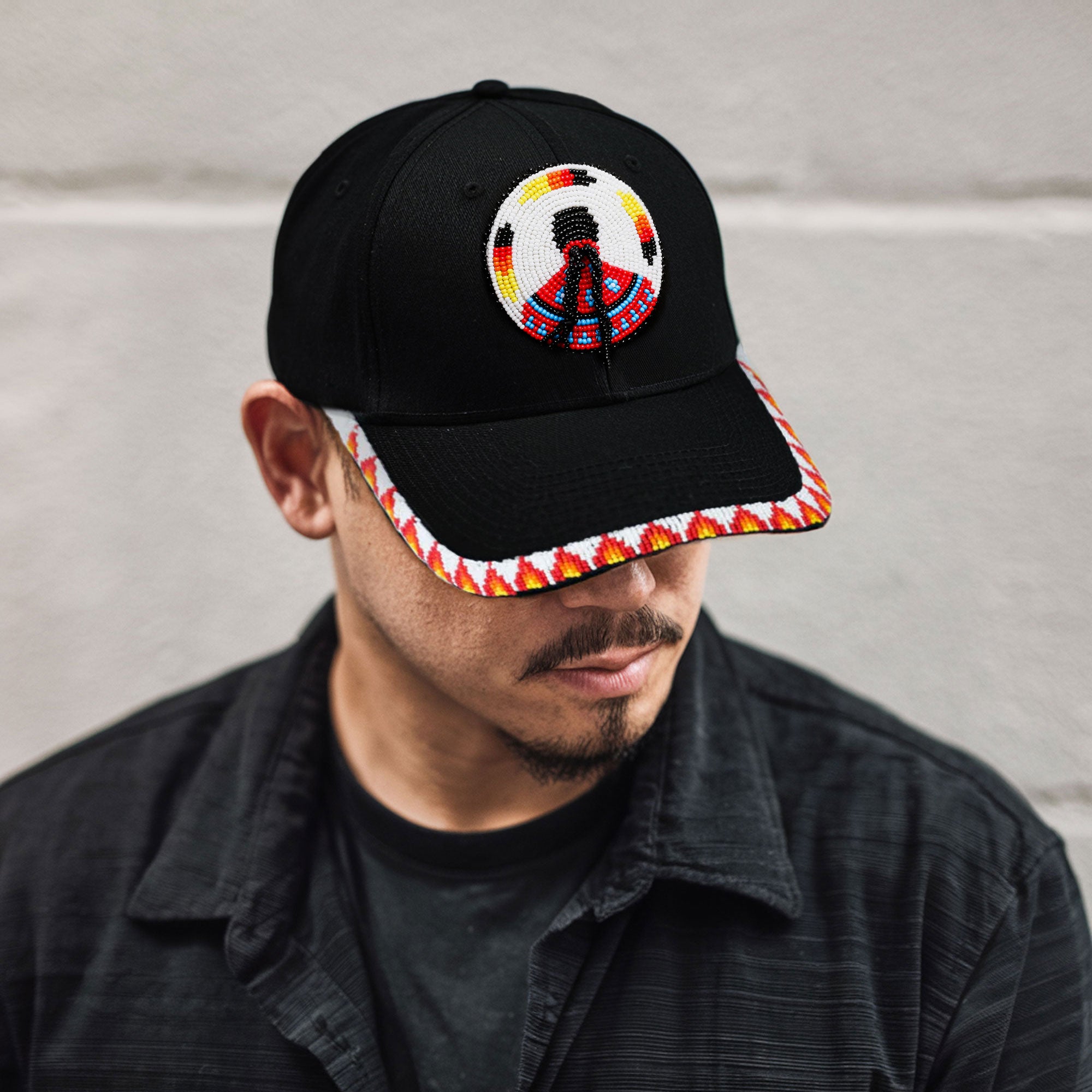 SALE 50% OFF - MMIW Indigenous Women Handmade Beaded Cap WCS