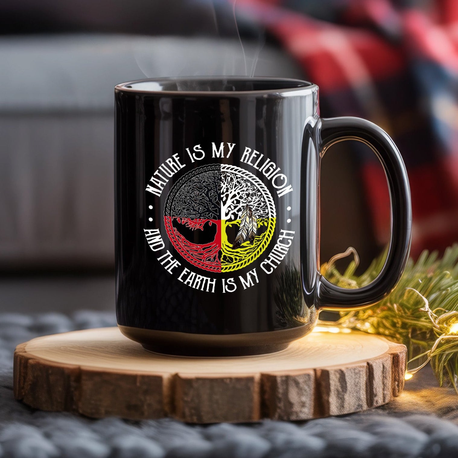 Nature Is My Religion Native American Heritage Coffee Mug