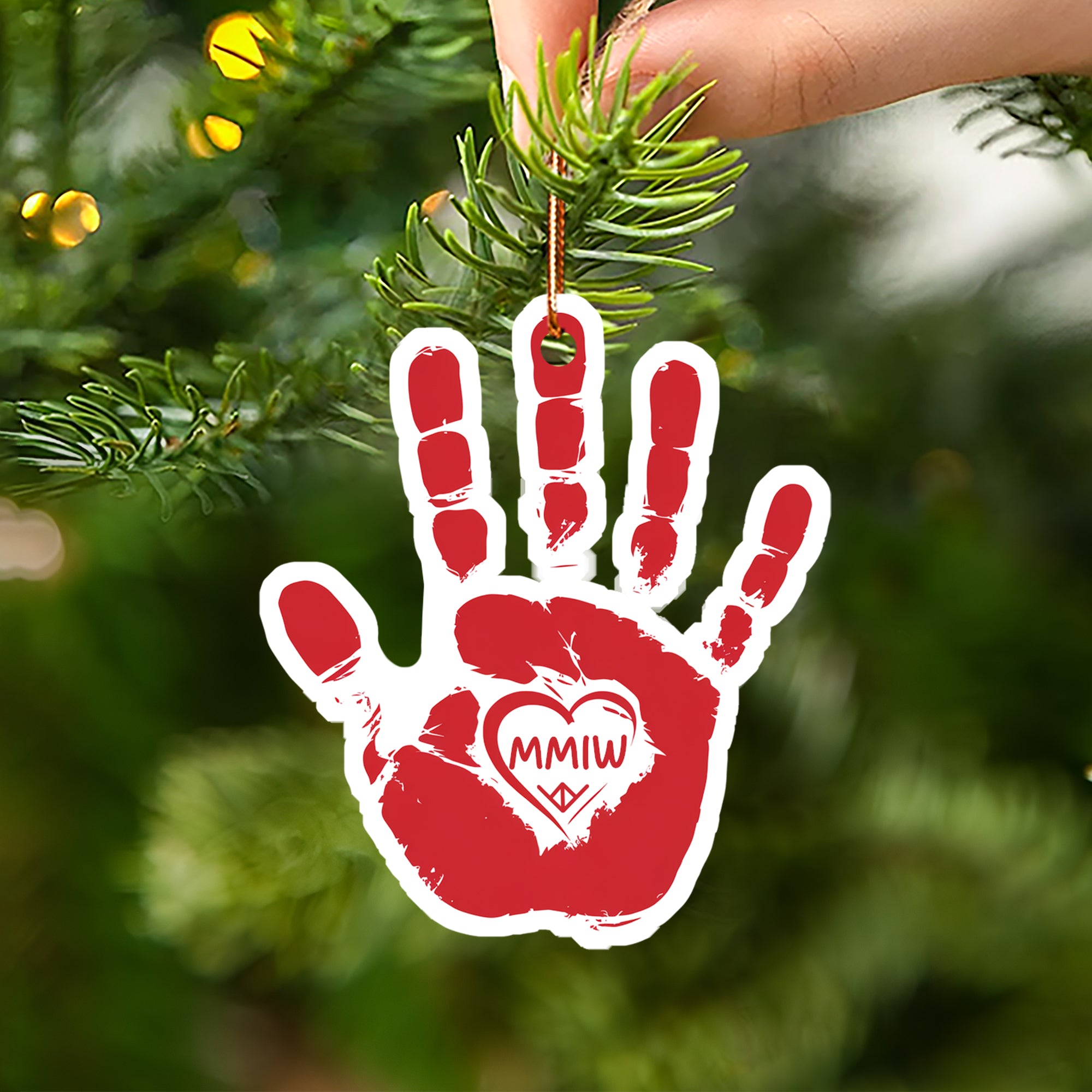 MMIW Red Hand Native American - Unique Christmas Gift Decor Flat Acrylic