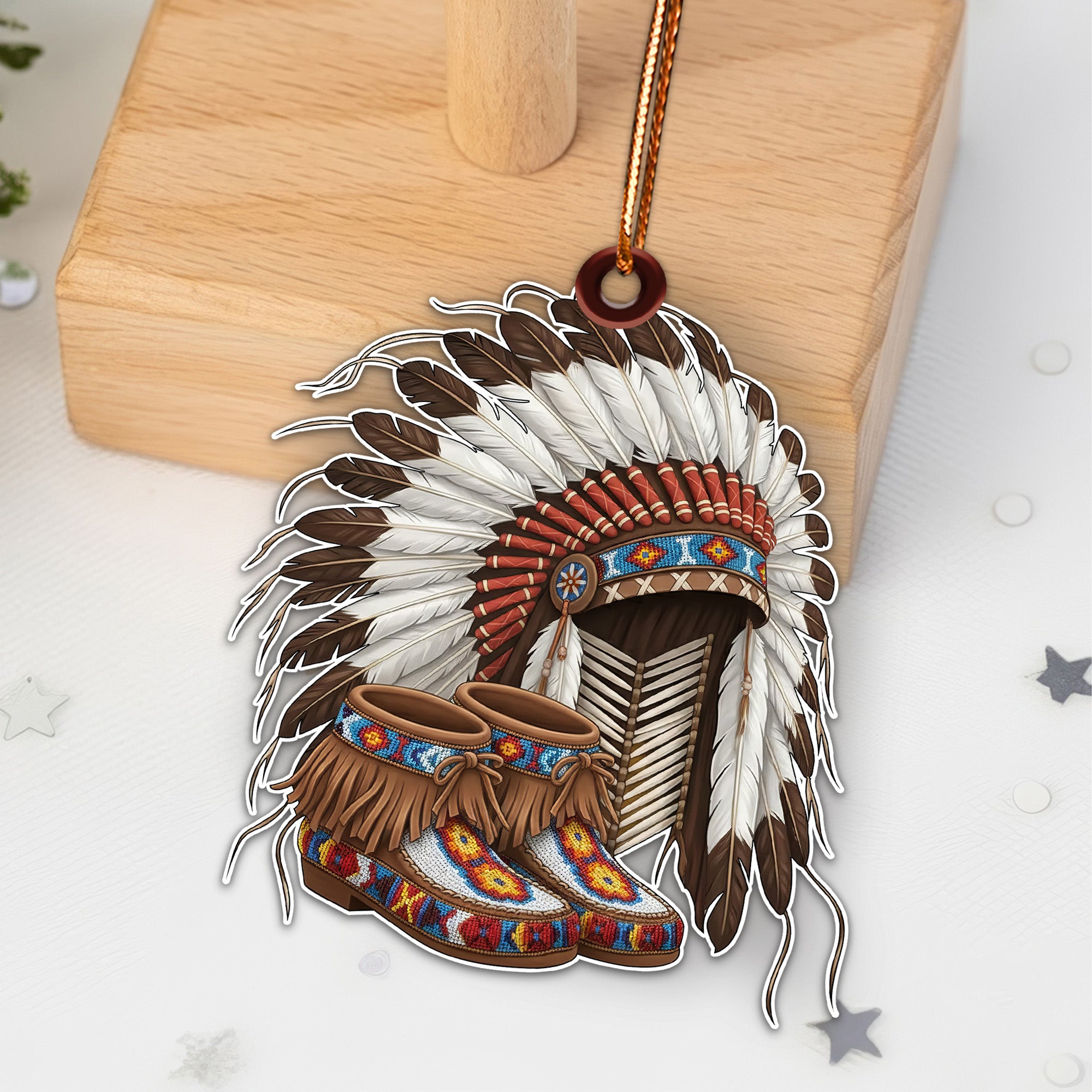 Spirit of the Chief Ornament Unique Christmas Gift Decor Flat Acrylic