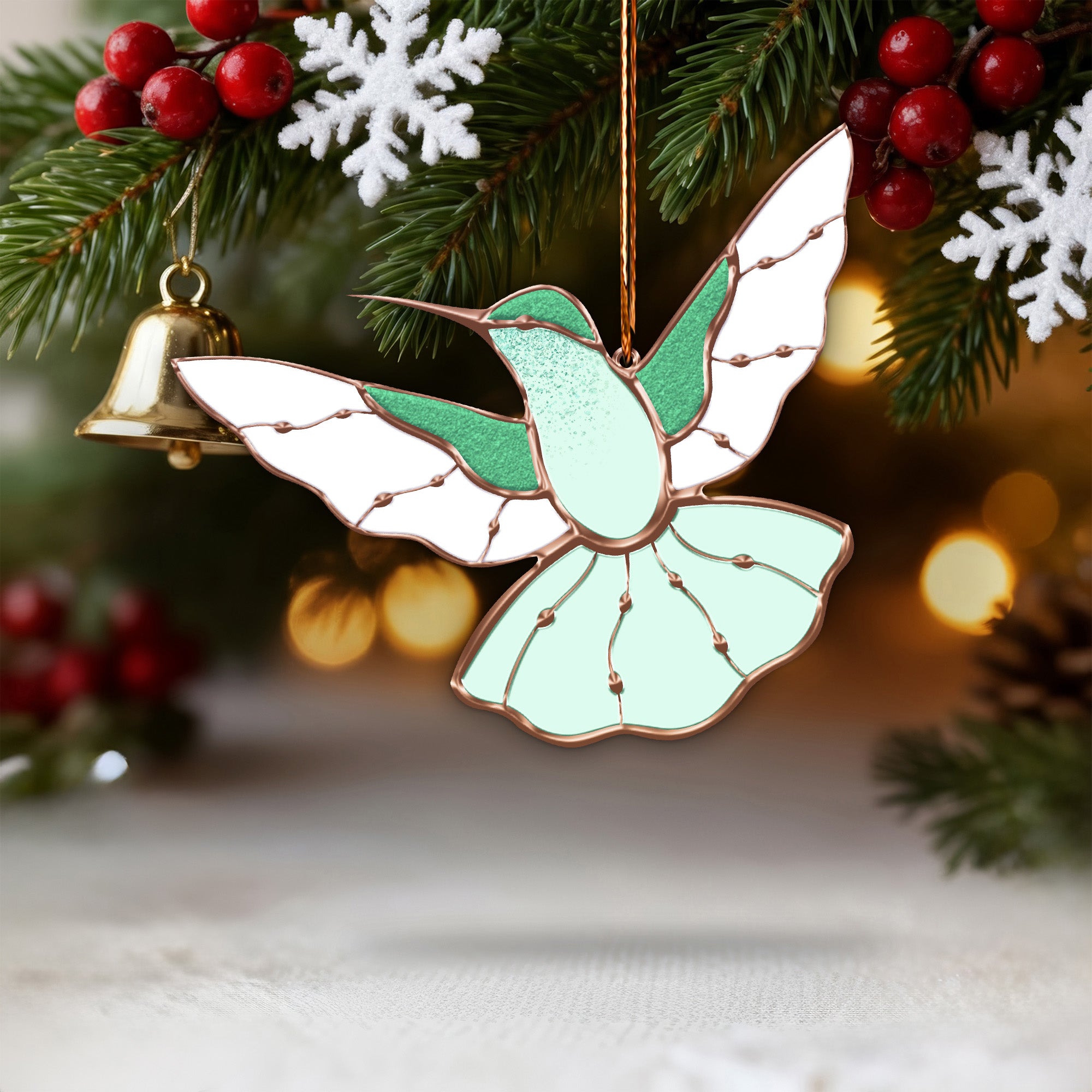 Sacred Spirit Hummingbird Ornament Unique Christmas Gift Decor Flat Acrylic