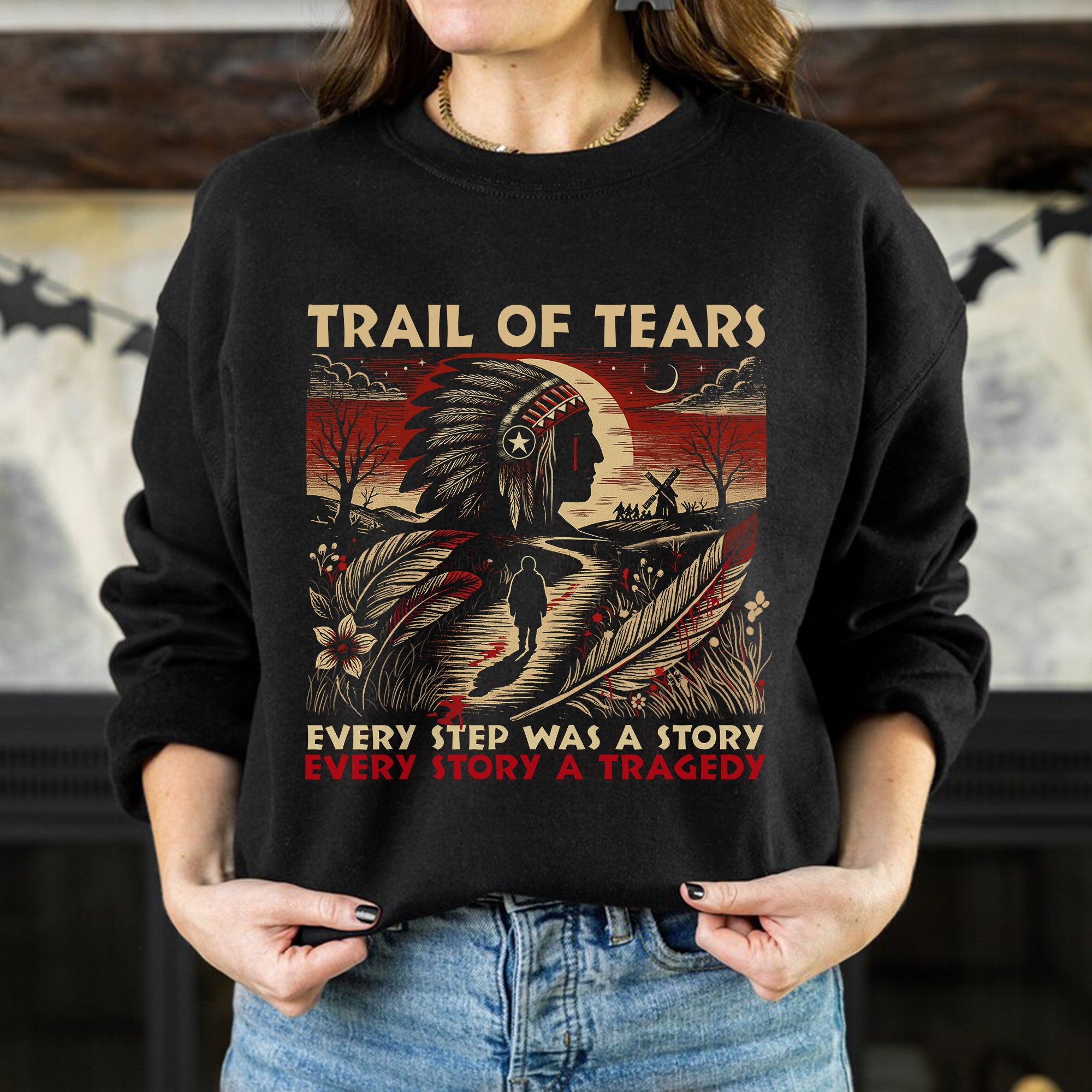 Trail of Tears T-Shirt – Powerful Native American Tribute - Unisex T-Shirt/T-Shirt V-Neck/Hoodie/Sweatshirt