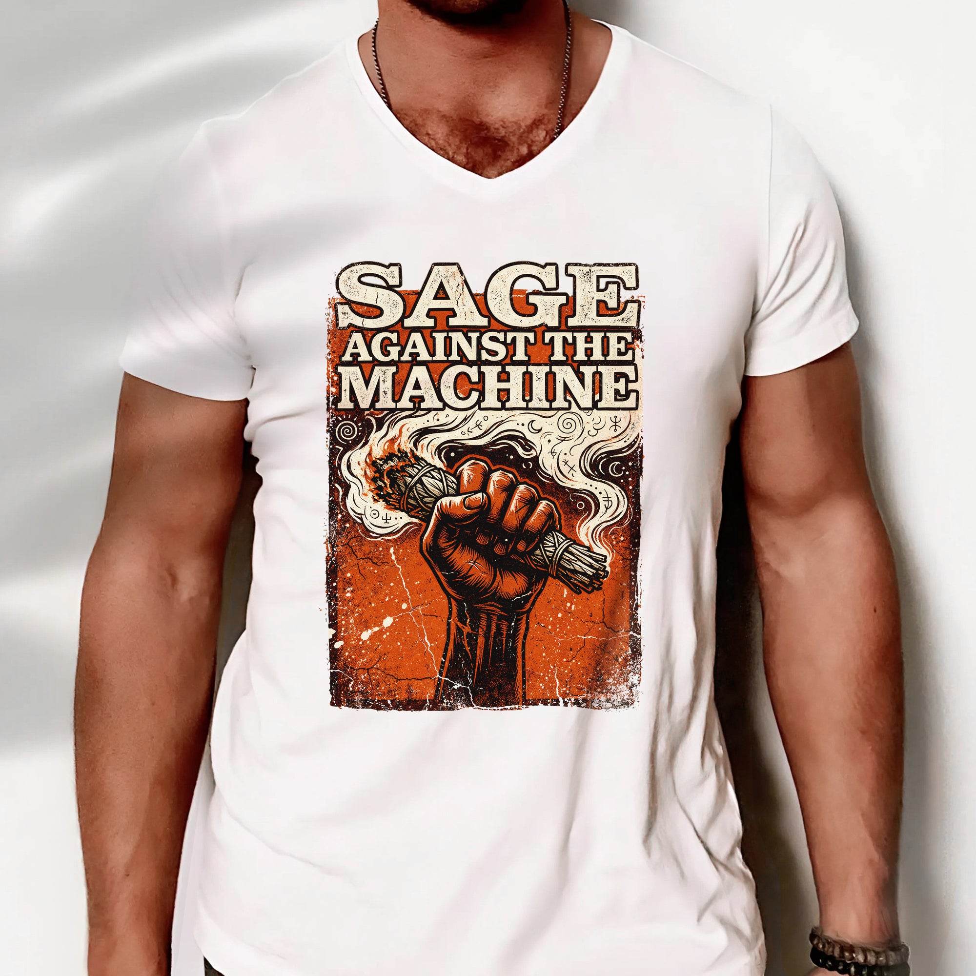 Sage Against The Machine Spiritual Power and Resistance Unisex T-shirt/T-shirt V-Neck/Hoodie/Sweatshirt 367