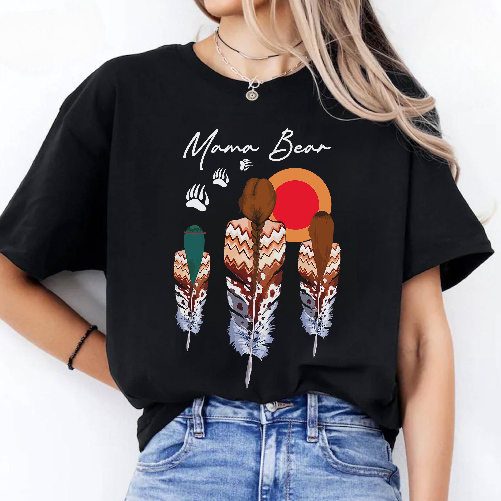 MAMA BEAR - Unisex T-Shirt/T-Shirt V-Neck/Hoodie/Sweatshirt