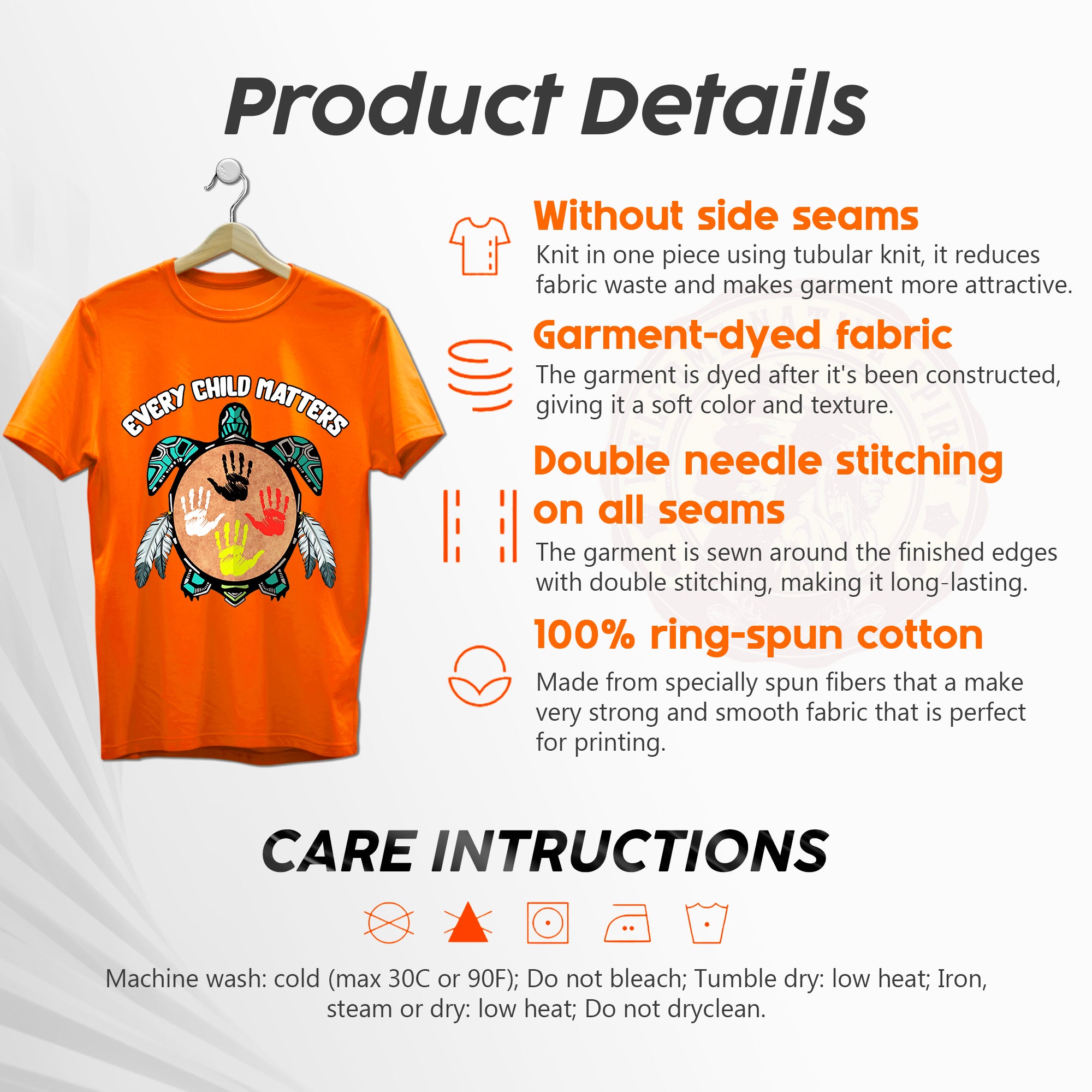 Every Child Matters Seeds of Hope and Justice Orange Shirt Day Native American Unisex T-Shirt/Hoodie/Sweatshirt