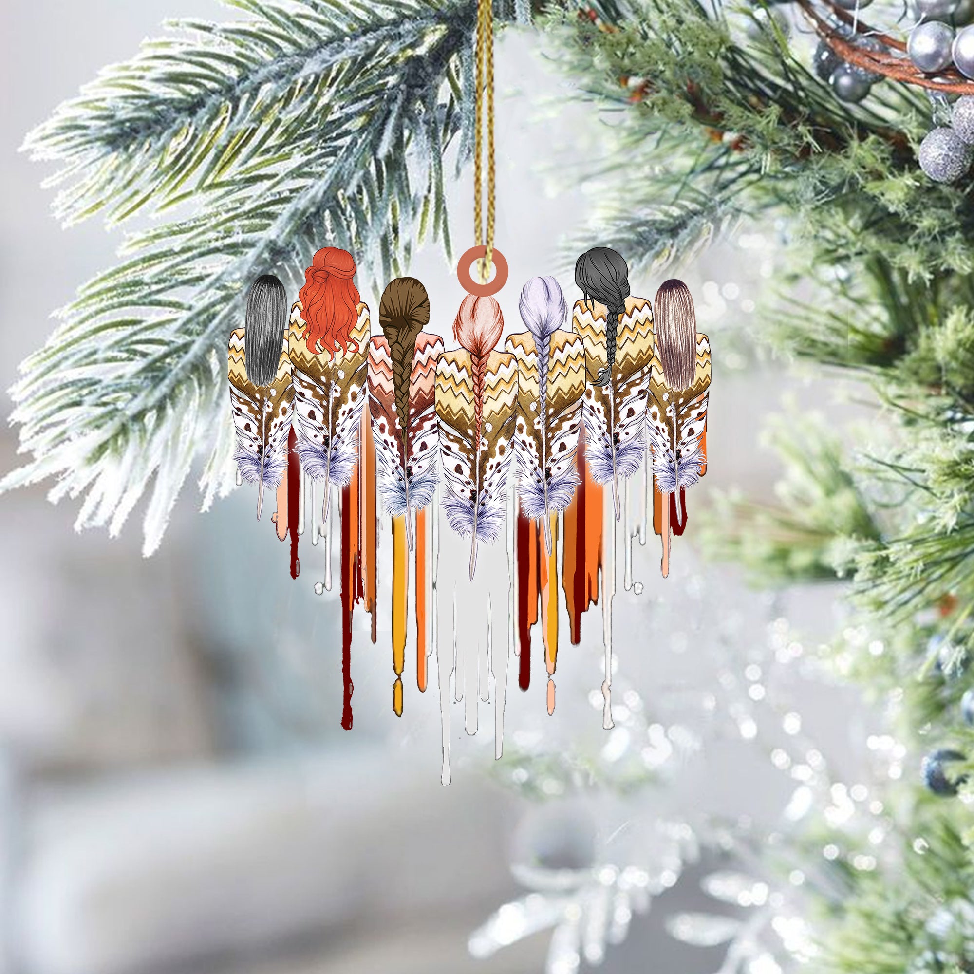 Native American Woman - Unique Gift Decor Flat Acrylic