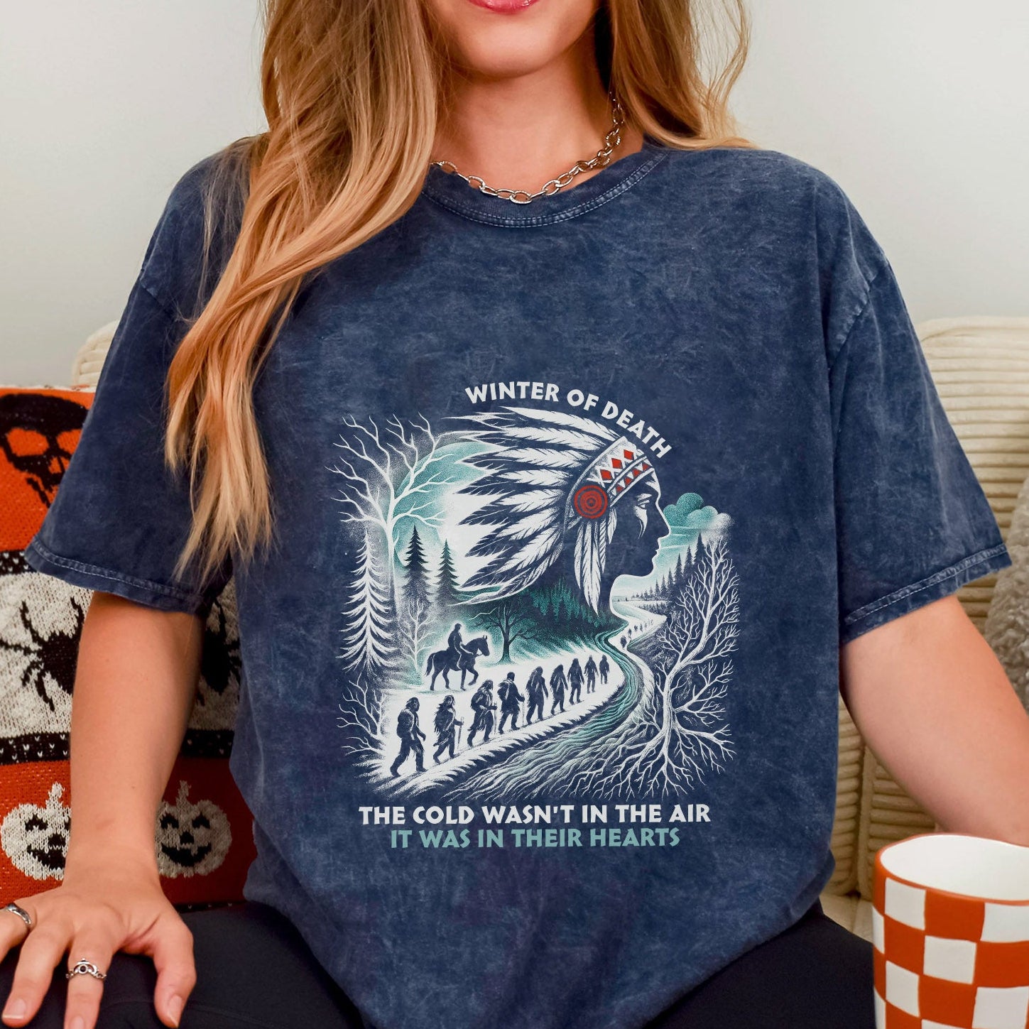Winter of Death – Native Spirit Unisex Mineral Washed T-Shirt
