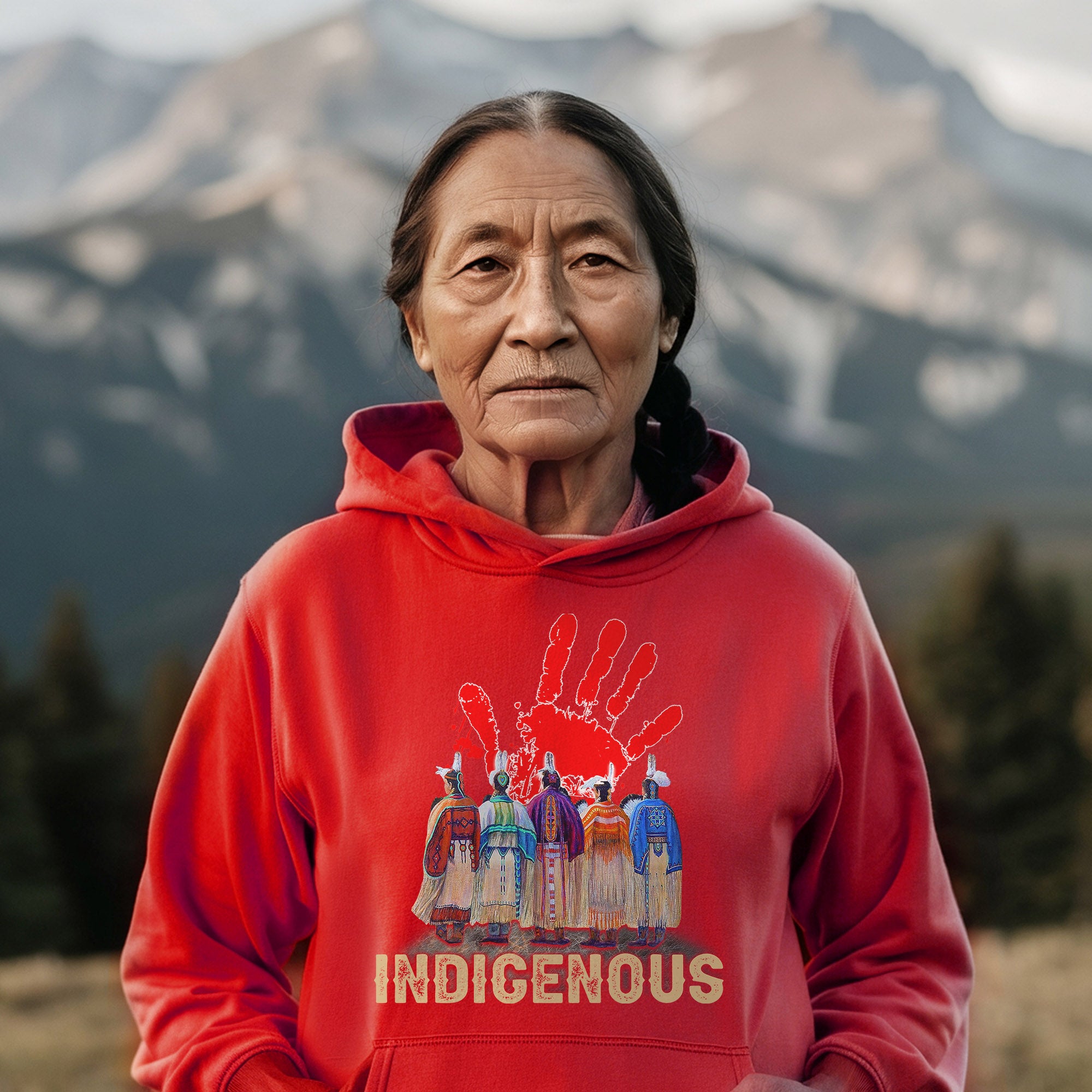 MMIW Indigenous Woman Red Hand Together Shirt Unisex T-Shirt/Hoodie/Sweatshirt