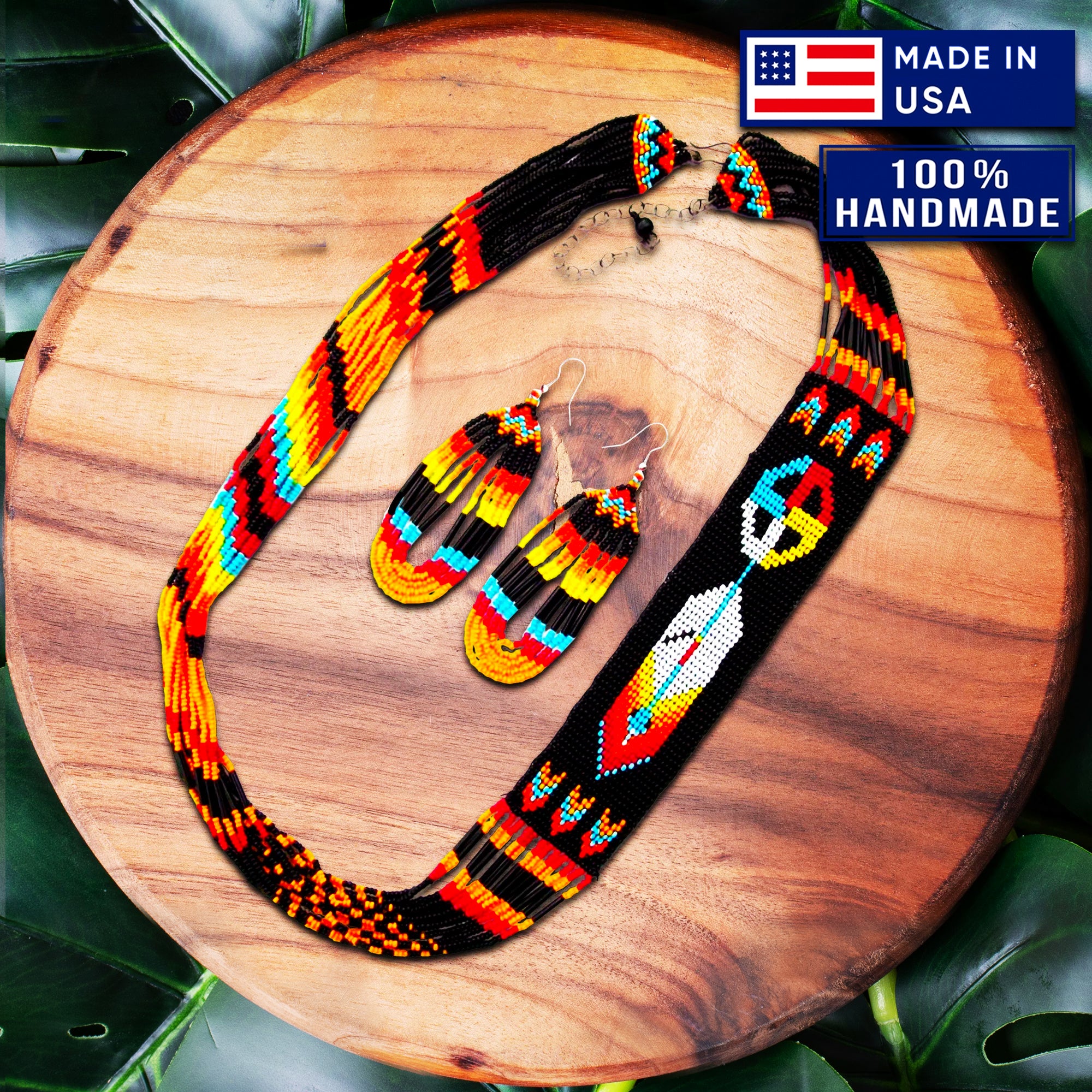 Mens native american beaded necklaces store