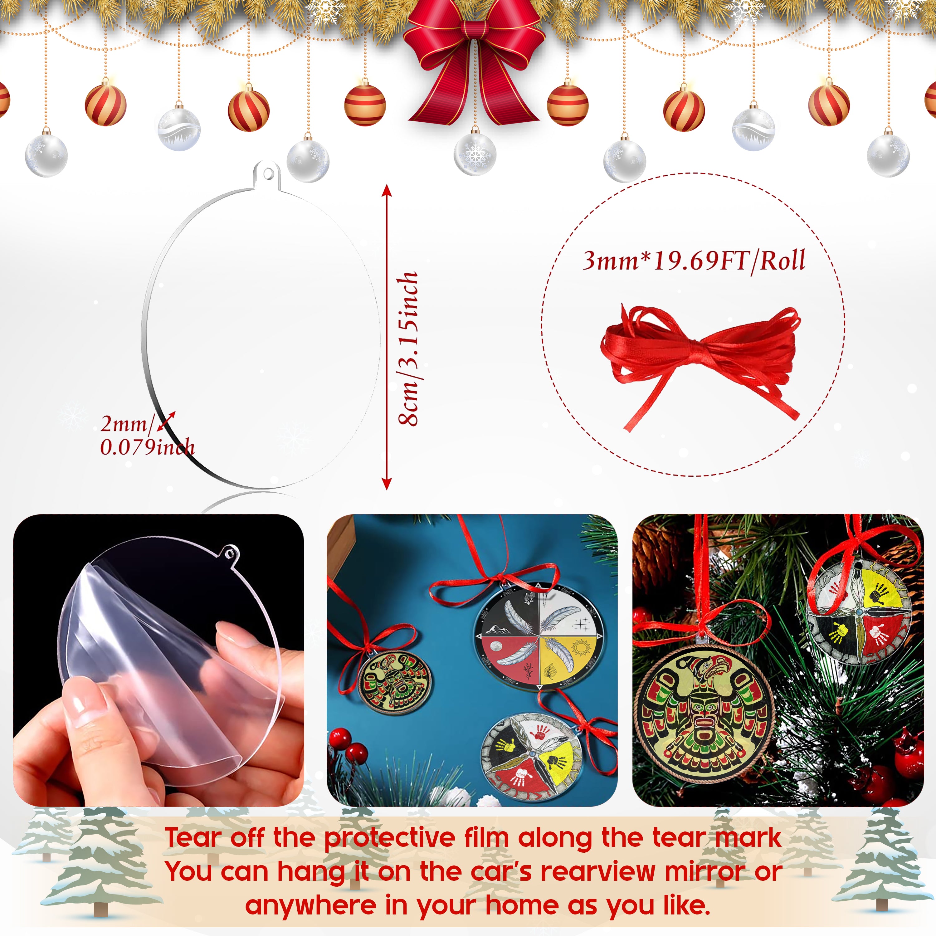 Spirit of the Chief Ornament Unique Christmas Gift Decor Flat Acrylic