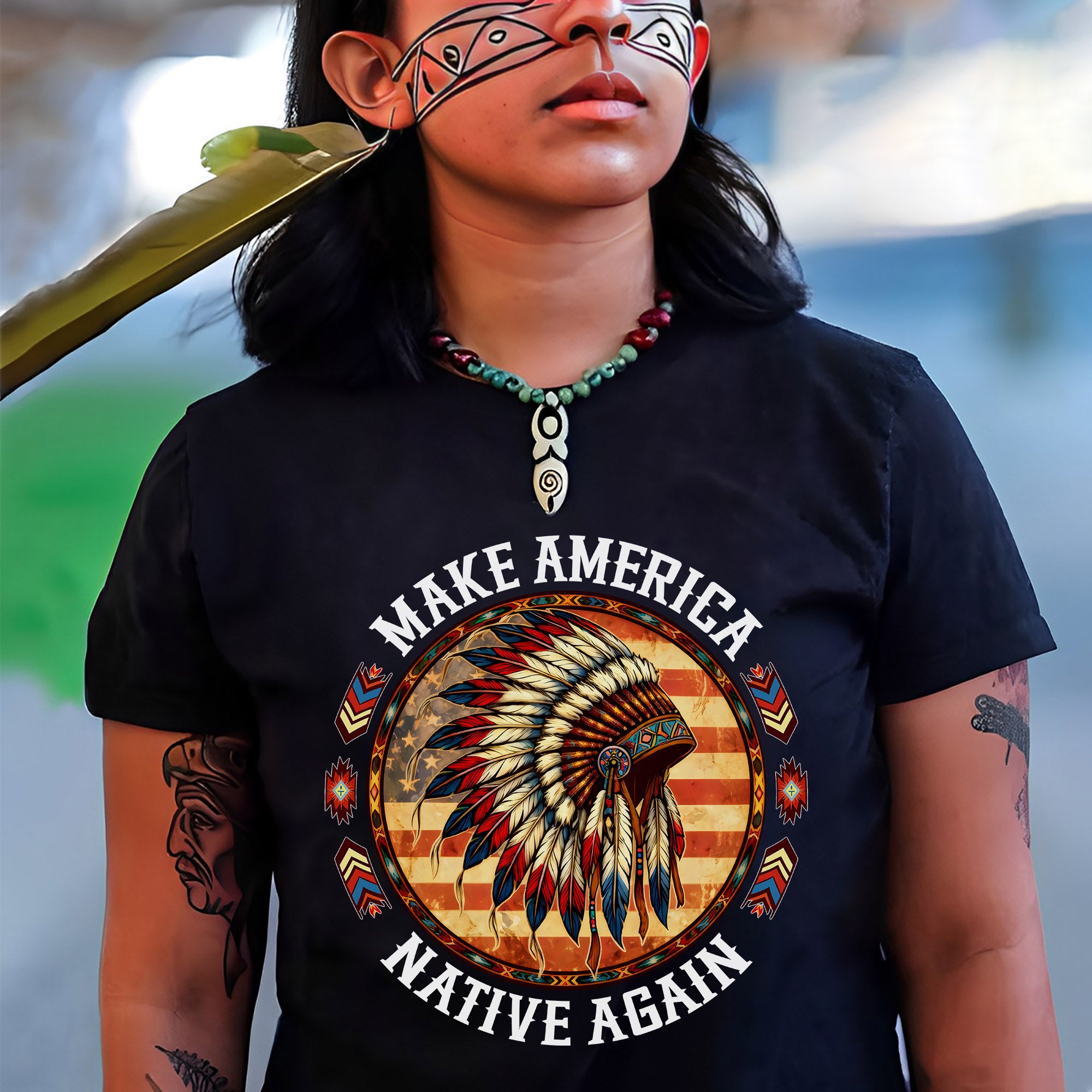 Make America Native Again – Indigenous Pride Unisex T-shirt/T-shirt V-Neck/Hoodie/Sweatshirt