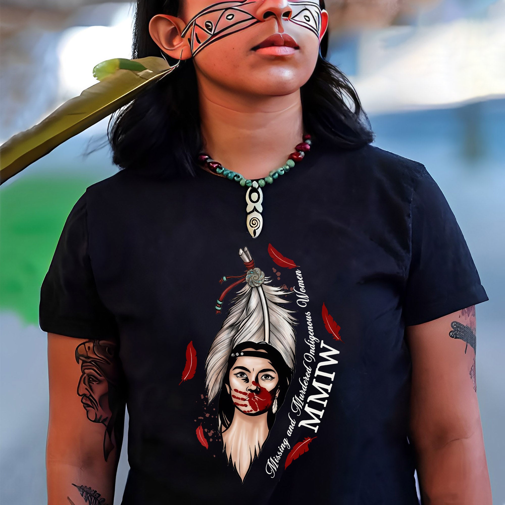 MMIW Missing and Murdered Indigenous Women - Native Awareness Unisex T-shirt/T-shirt V-Neck/Hoodie/Sweatshirt