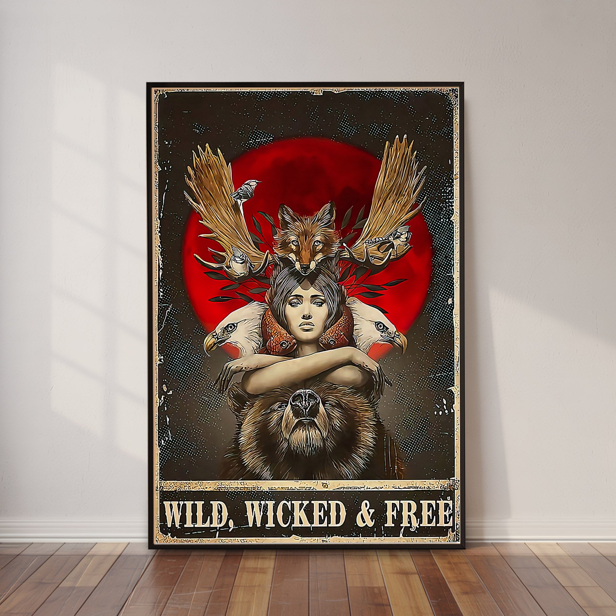 Wild, Wicked & Free Eagle Poster/Canvas