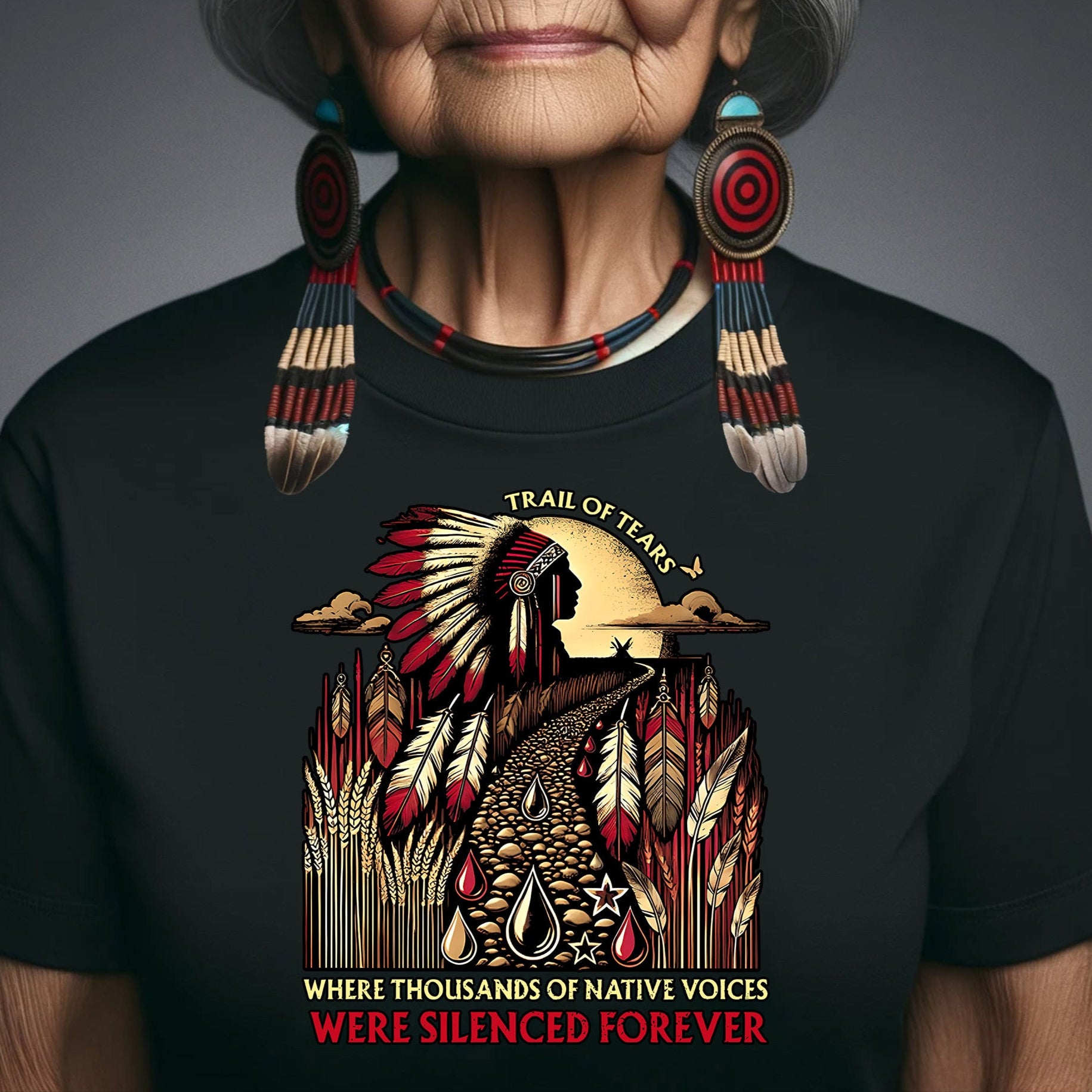 Trail Of Tears - Where Thousands Of Native Voices Were Silenced Forever Unisex T-Shirt/Hoodie/Sweatshirt