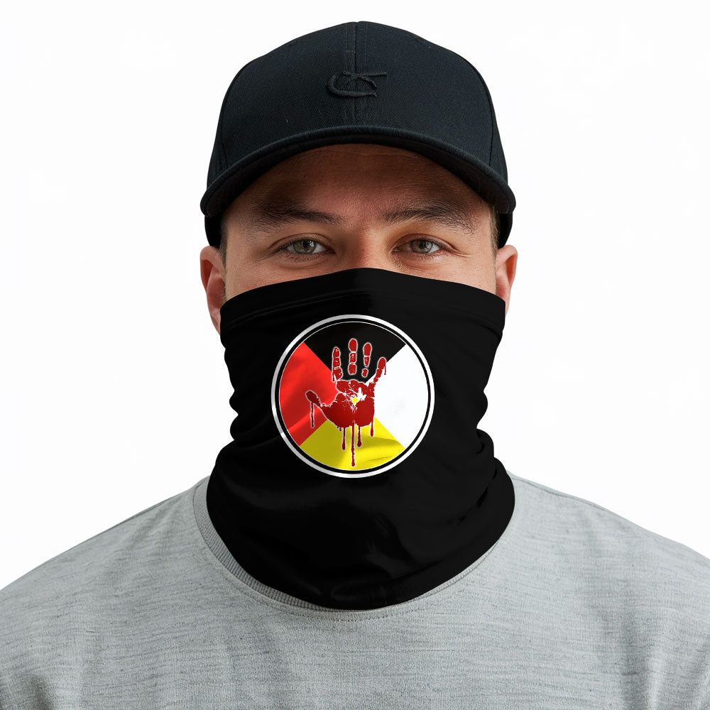 Face Mask Bandana Medicine Wheel - Justice For Missing And Murdered Indigenous Women WC02