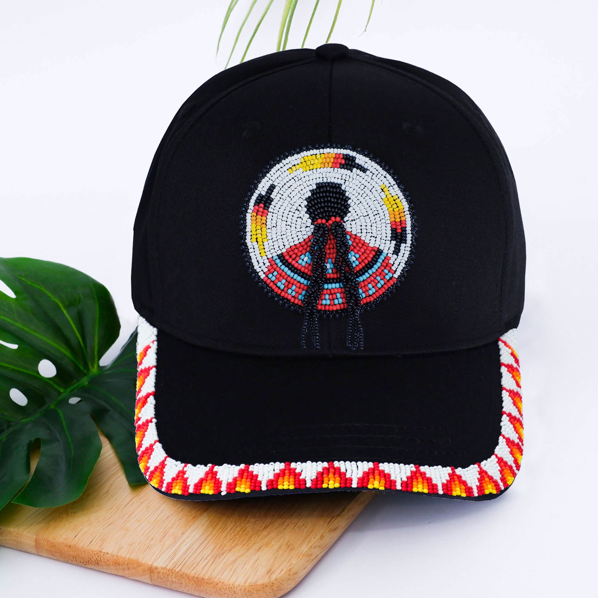 SALE 50% OFF - MMIW Indigenous Women Handmade Beaded Cap WCS
