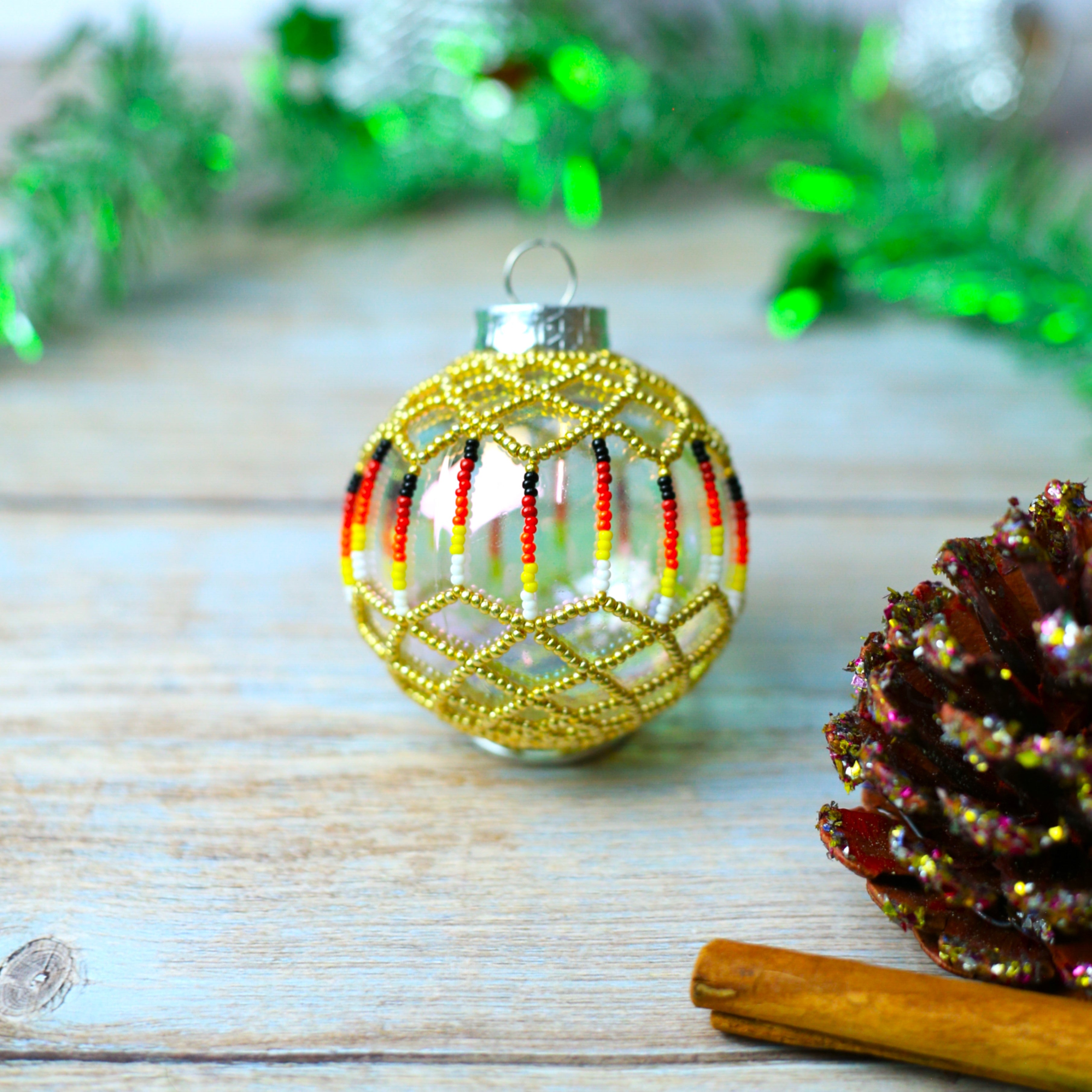 Handmade Beaded Ornament Holiday Decor & Gifts