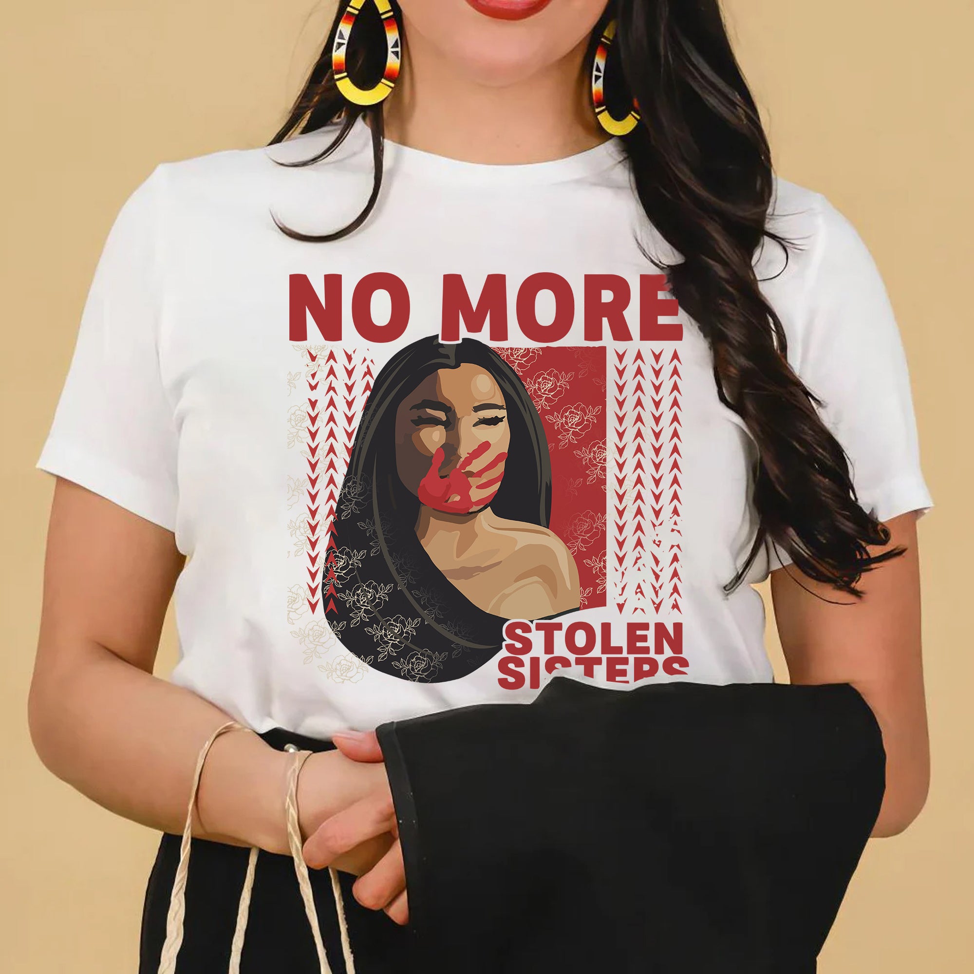 NO MORE STOLEN SISTERS Red Hand - Unisex T-Shirt/T-Shirt V-Neck/Hoodie/Sweatshirt