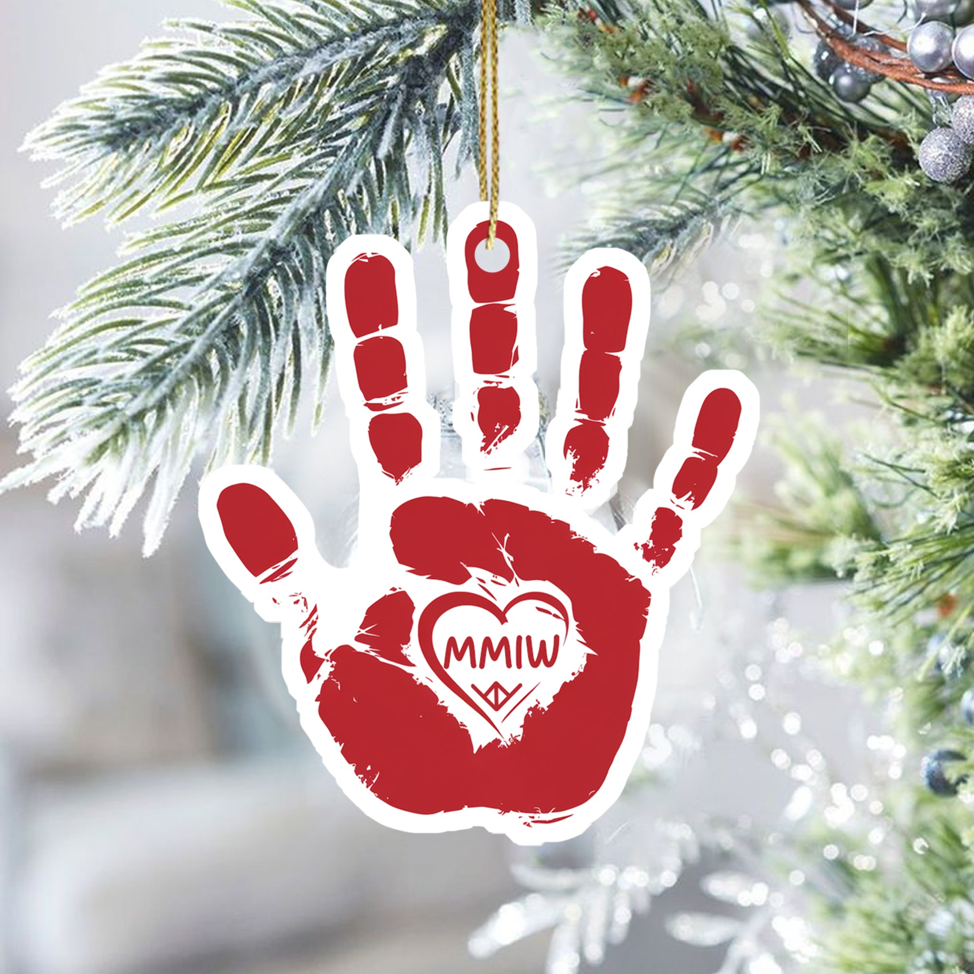MMIW Red Hand Native American - Unique Christmas Gift Decor Flat Acrylic