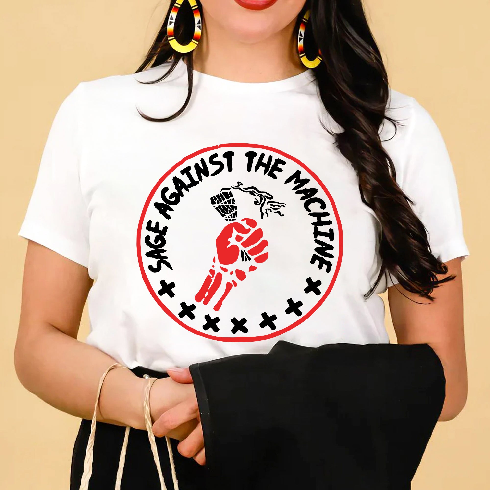Sage Against The Machine Spiritual Power and Resistance Unisex T-shirt/T-shirt V-Neck/Hoodie/Sweatshirt 357